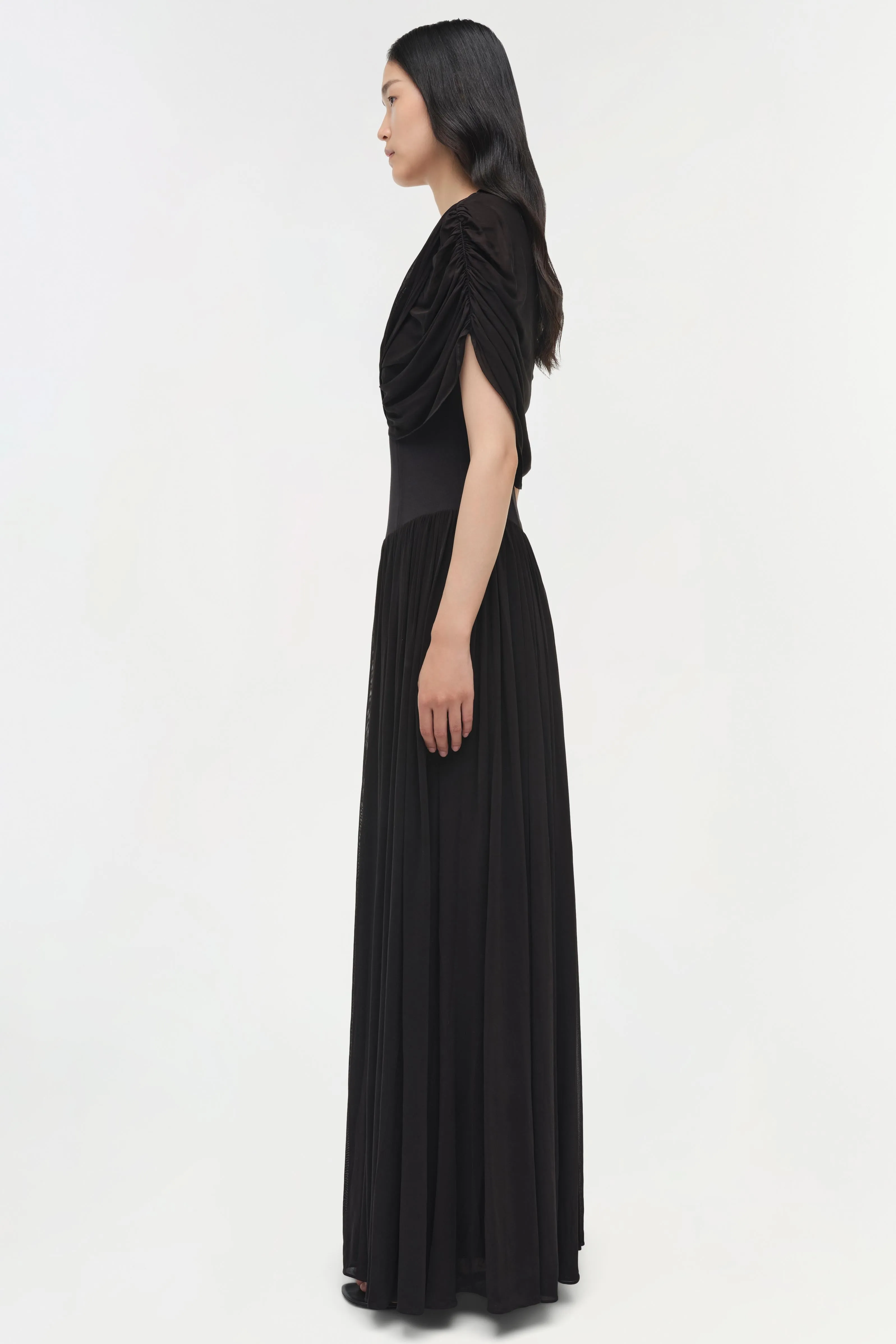 Nancie Draped Jersey Cape Maxi Dress sold by Simkhai product image thumbnail 4
