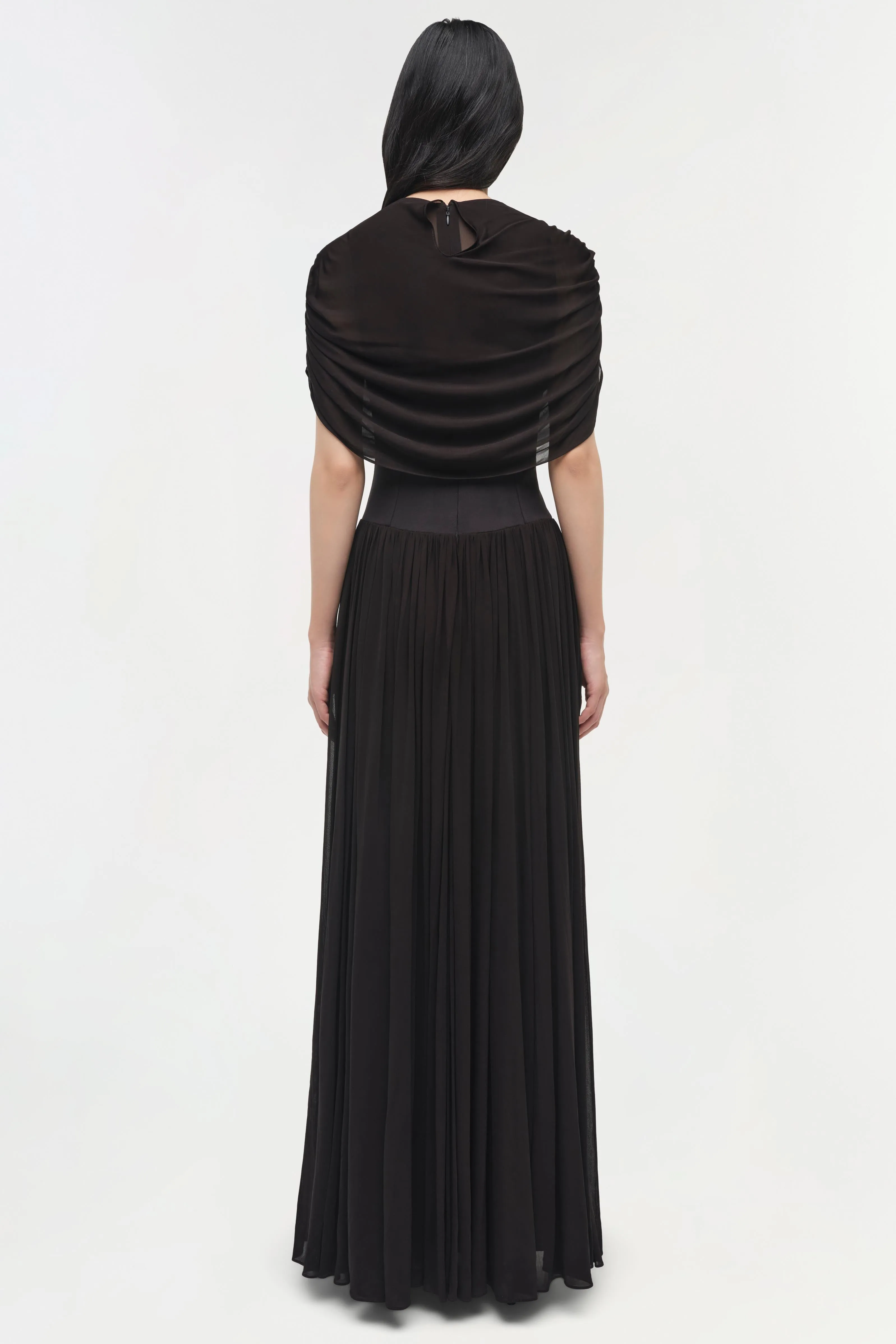 Nancie Draped Jersey Cape Maxi Dress sold by Simkhai product image thumbnail 5