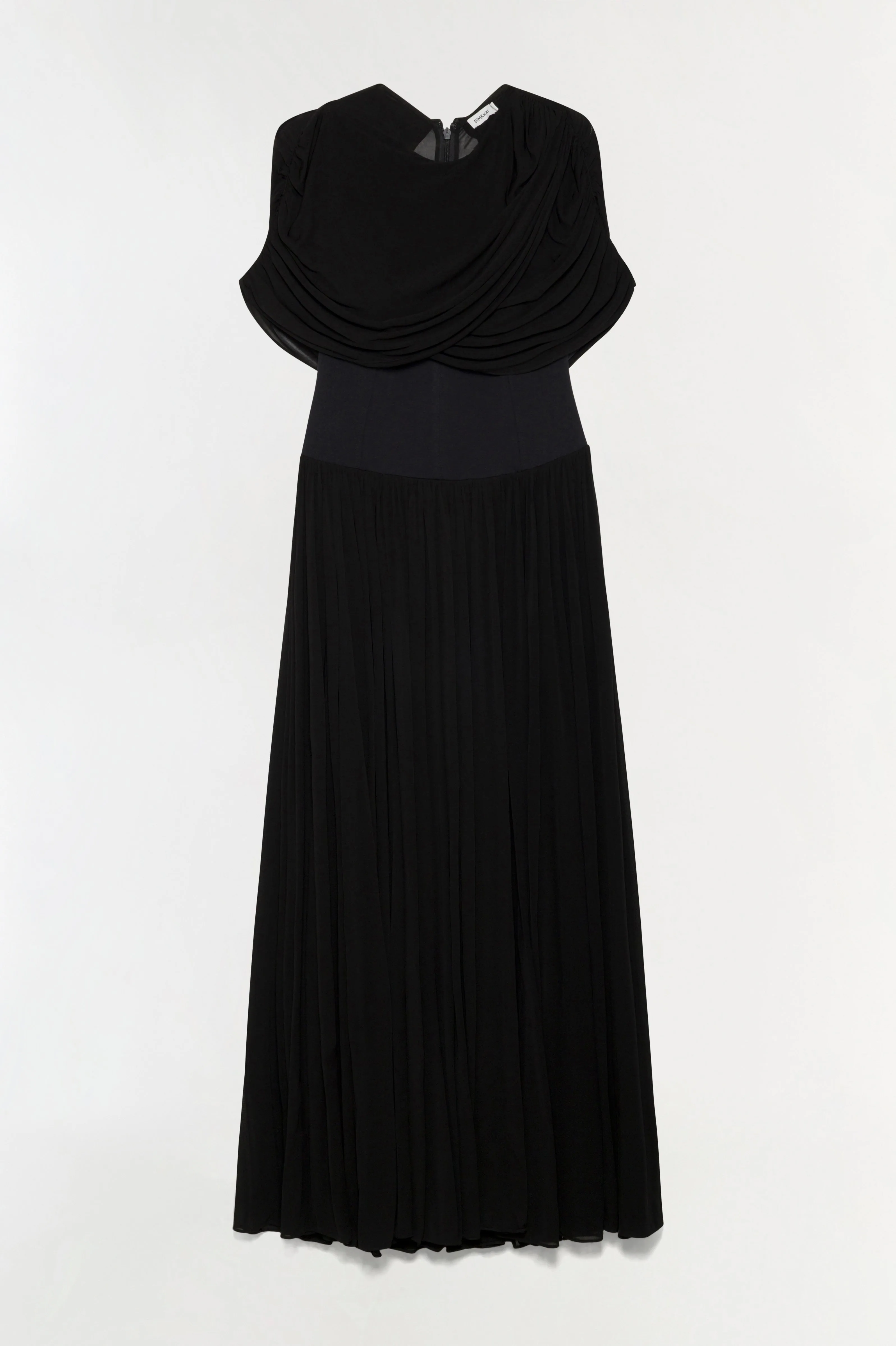 Nancie Draped Jersey Cape Maxi Dress sold by Simkhai