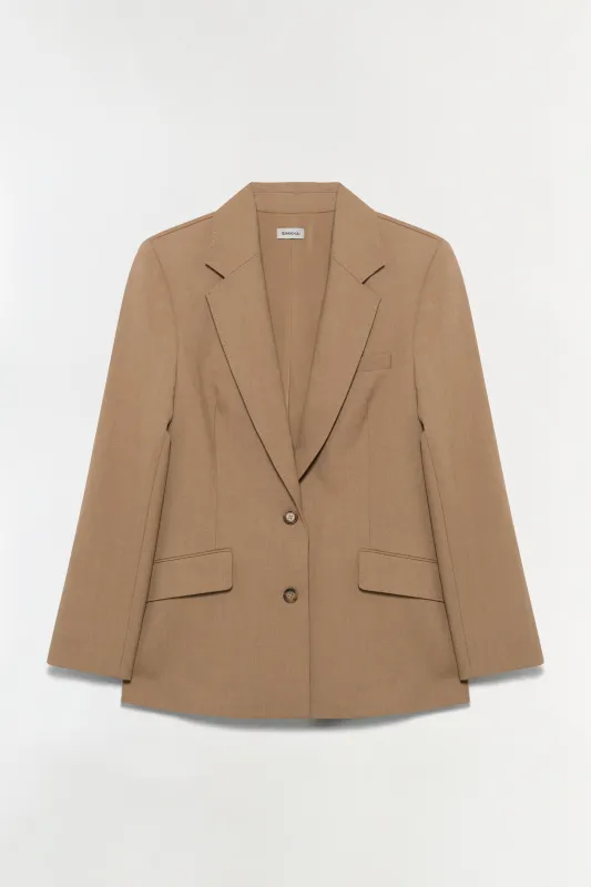 Moren Pleated Back Blazer sold by Simkhai