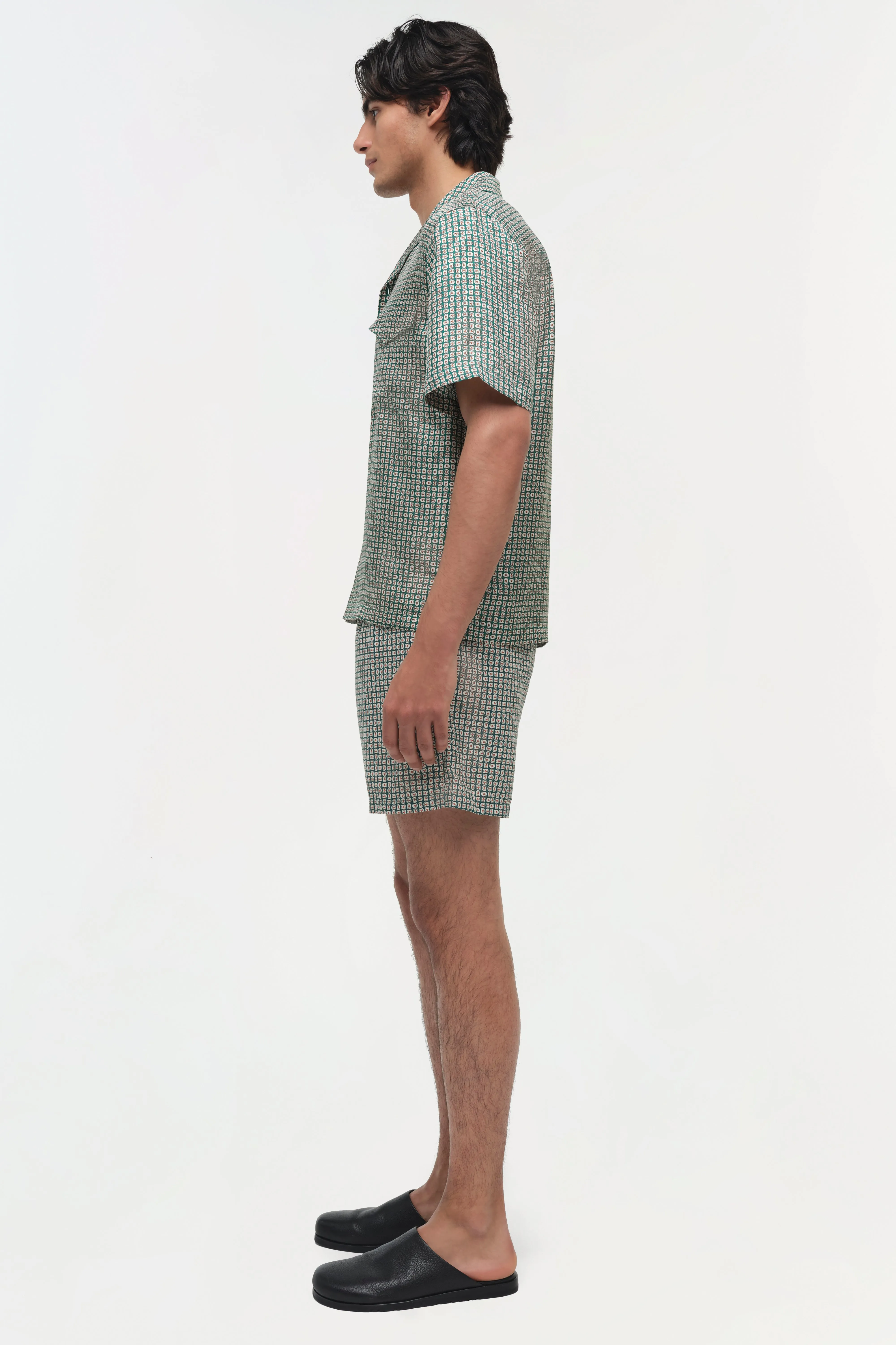 Clarke Silk Foulard Camp Shirt sold by Simkhai product image thumbnail 4