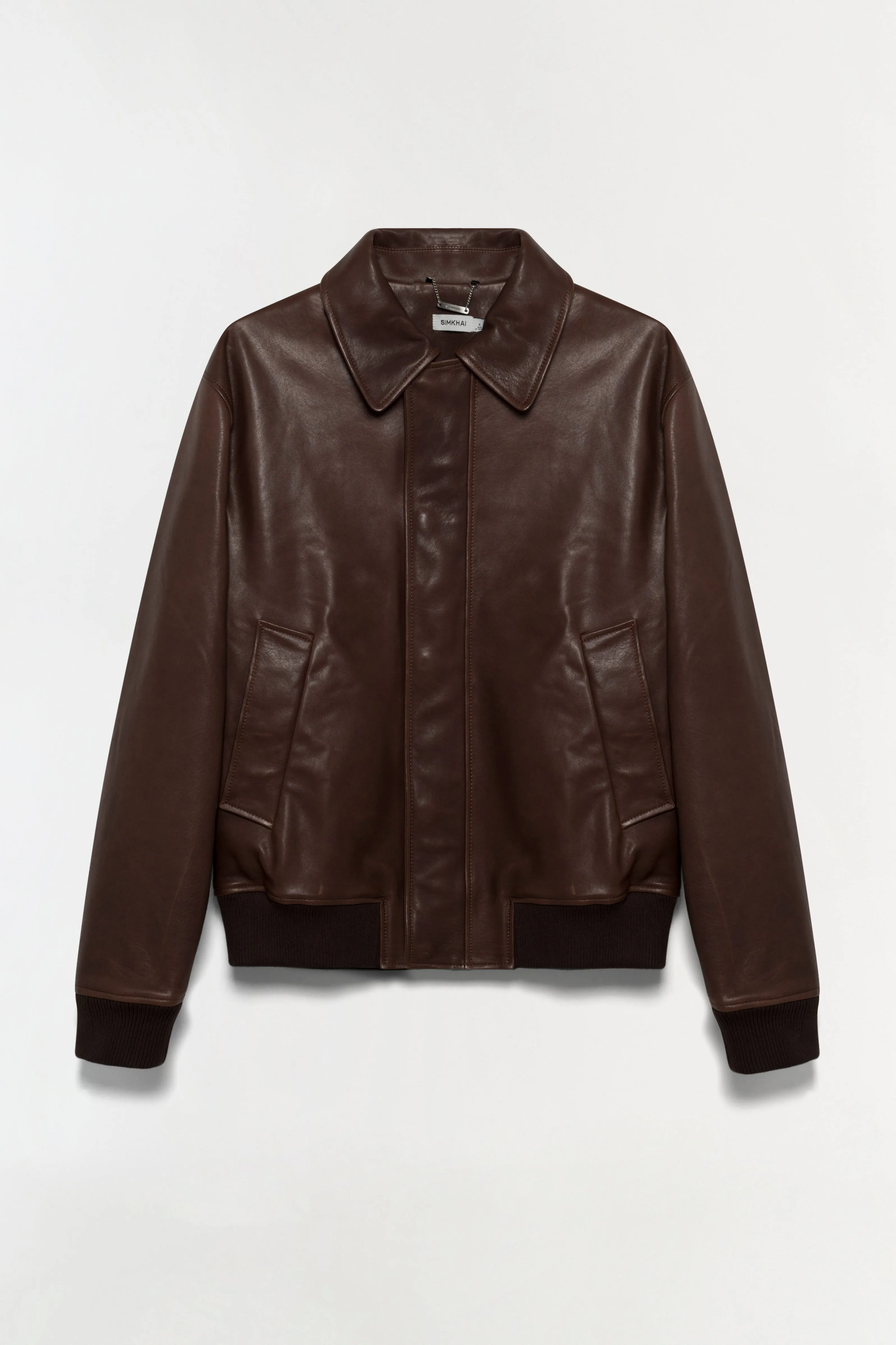 Bauer Leather Jacket sold by Simkhai