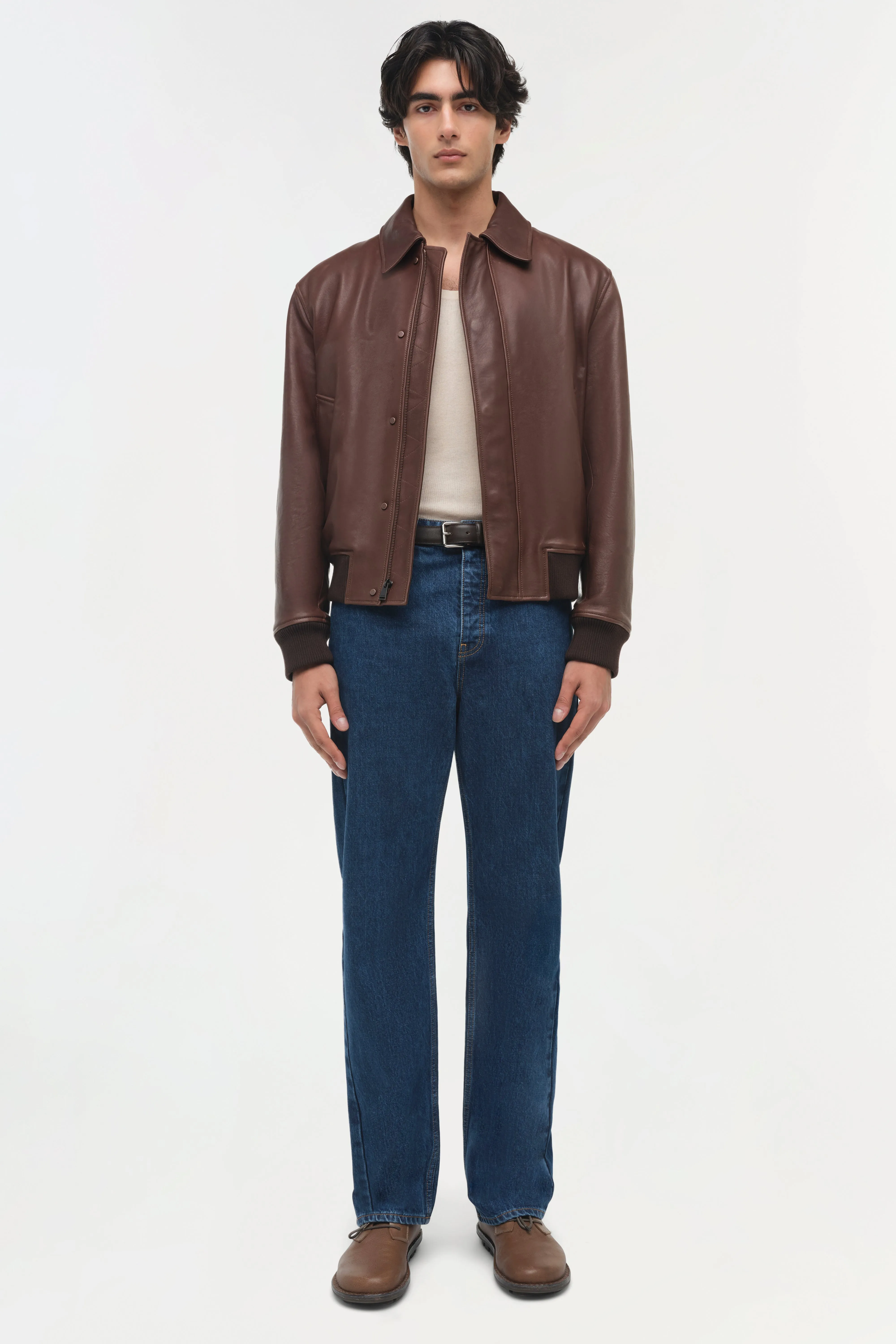 Bauer Leather Jacket sold by Simkhai product image thumbnail 2