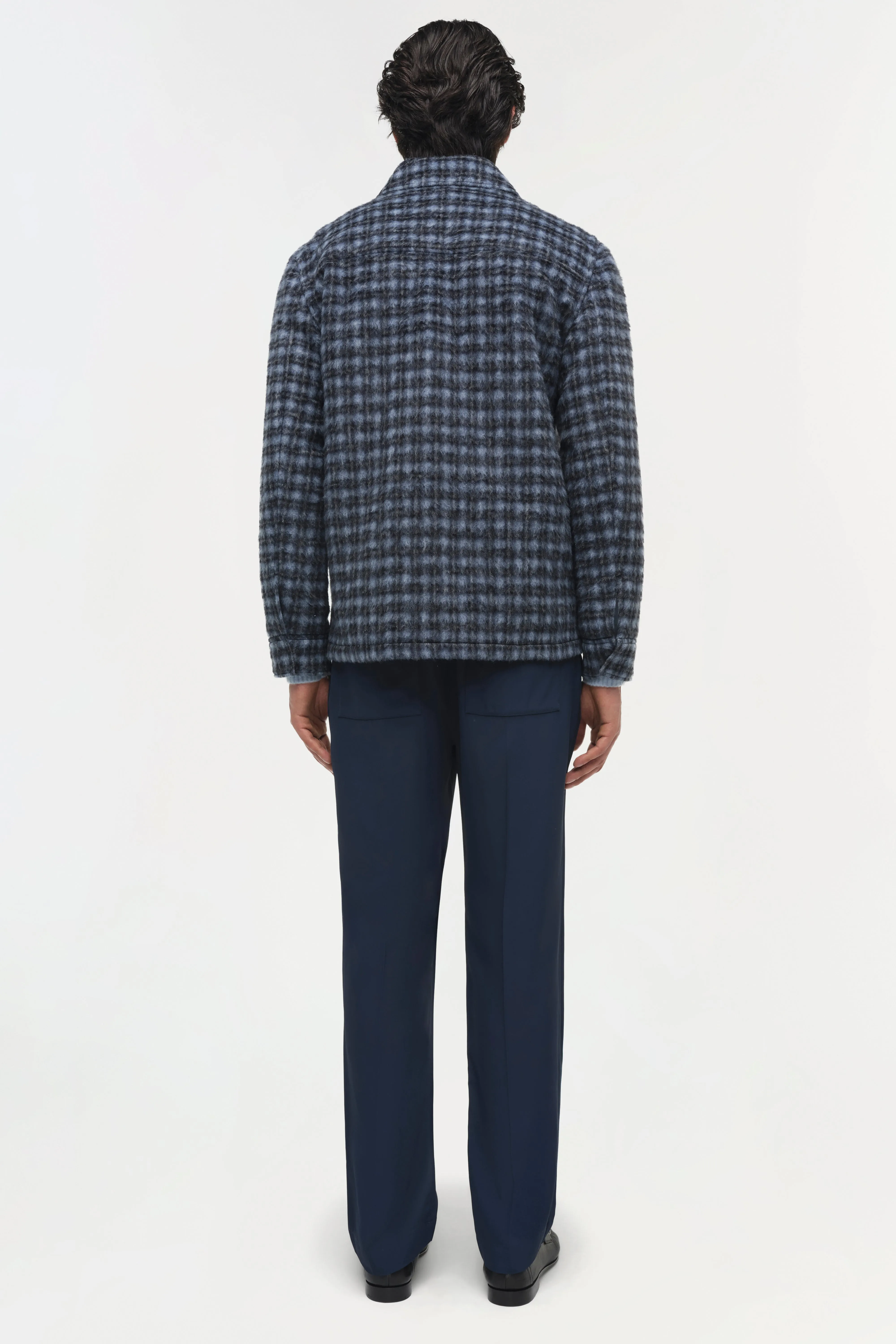 Caleb Brushed Plaid Shirt Jacket sold by Simkhai product image thumbnail 5