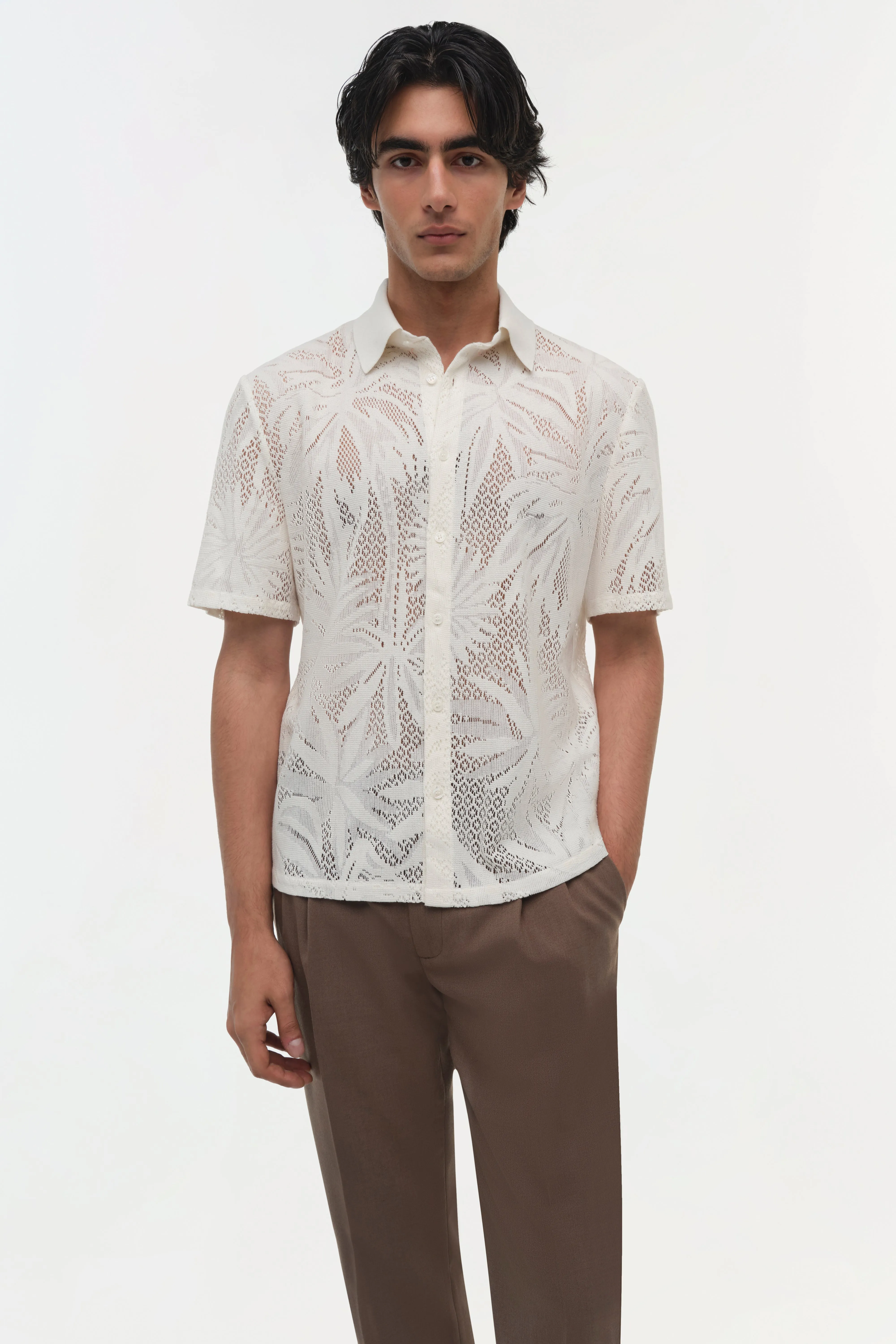 Conrad Lace Shirt sold by Simkhai product image thumbnail 3