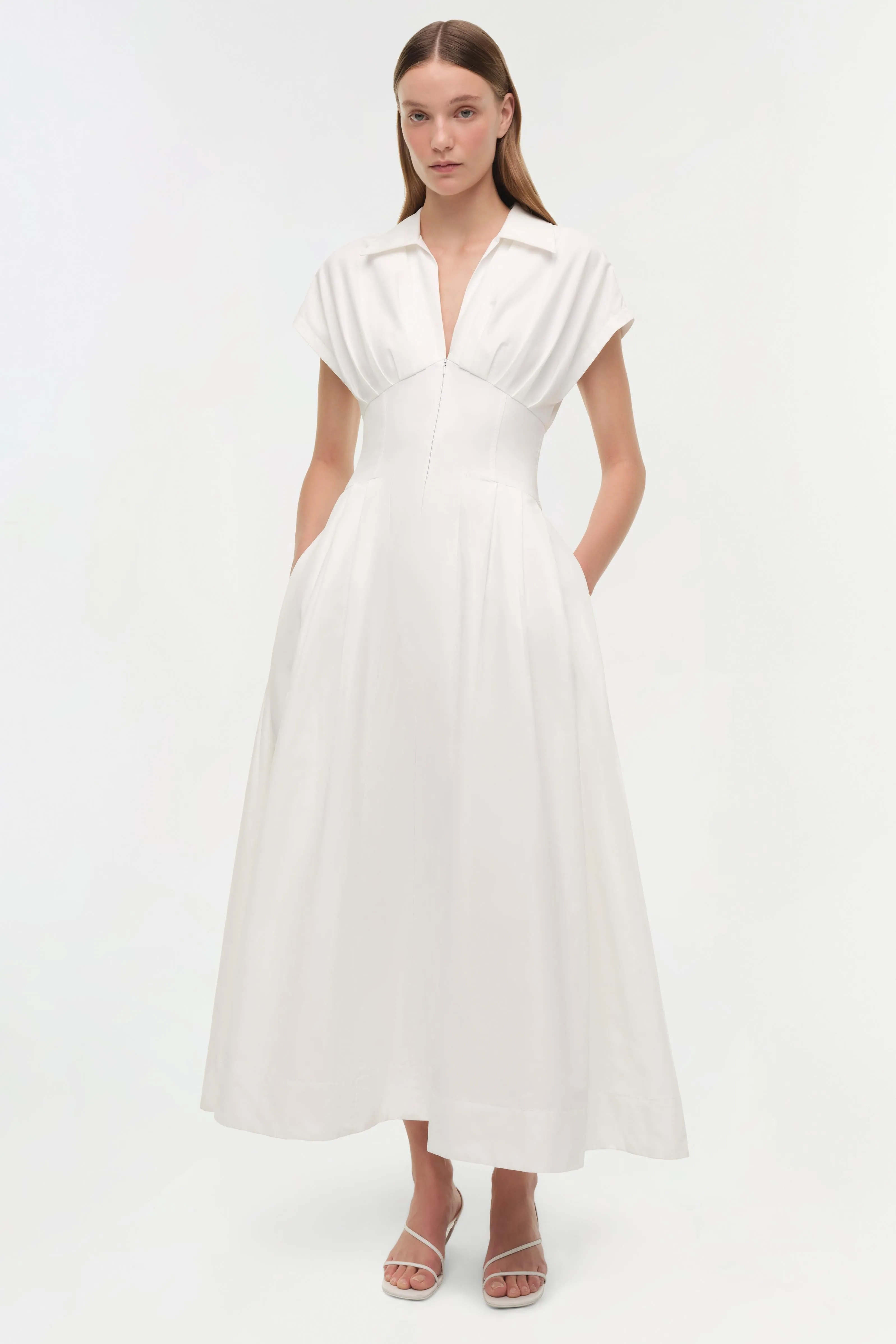 Farlow Cotton Faille Midi Dress sold by Simkhai product image thumbnail 3