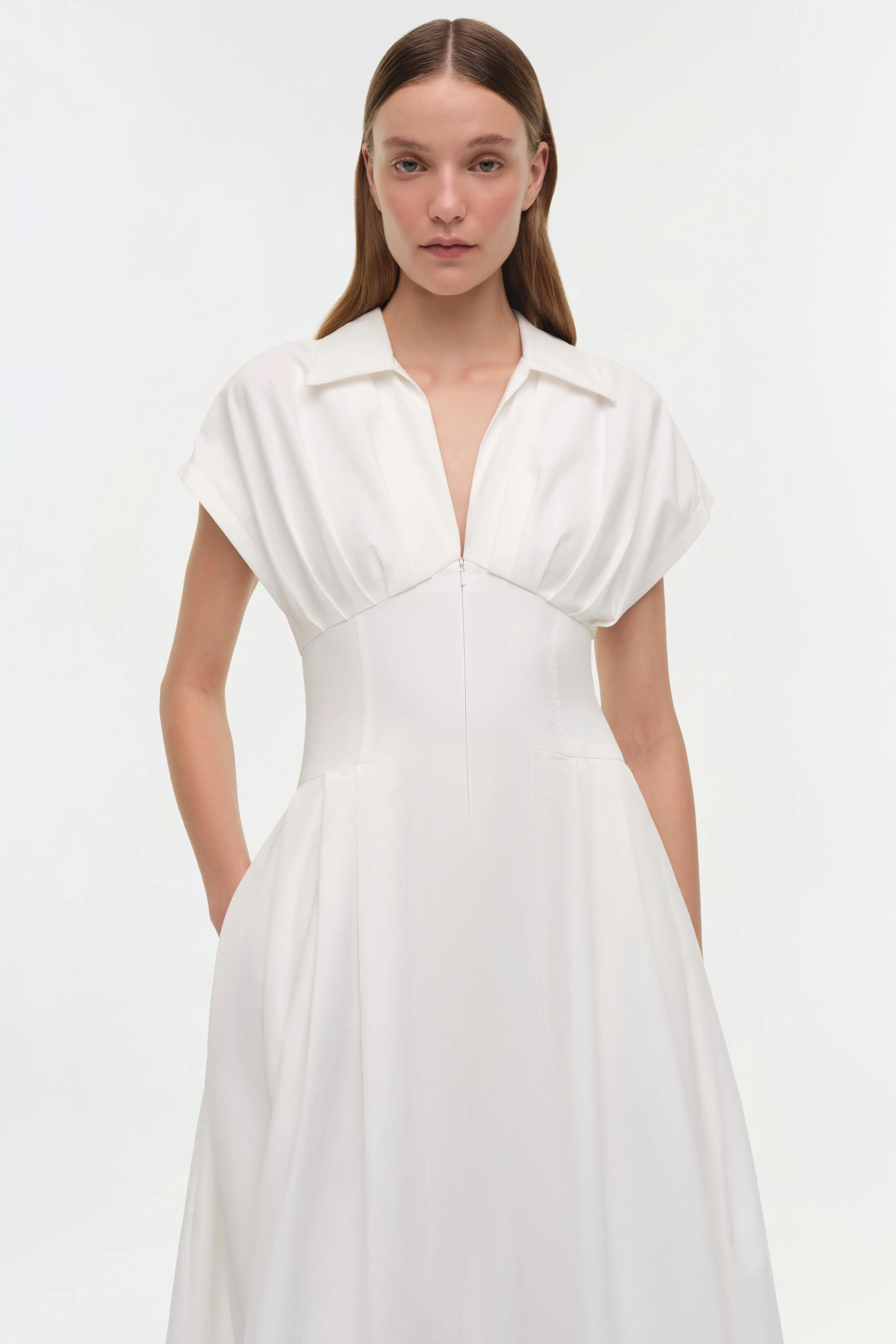 Farlow Cotton Faille Midi Dress sold by Simkhai product image thumbnail 4