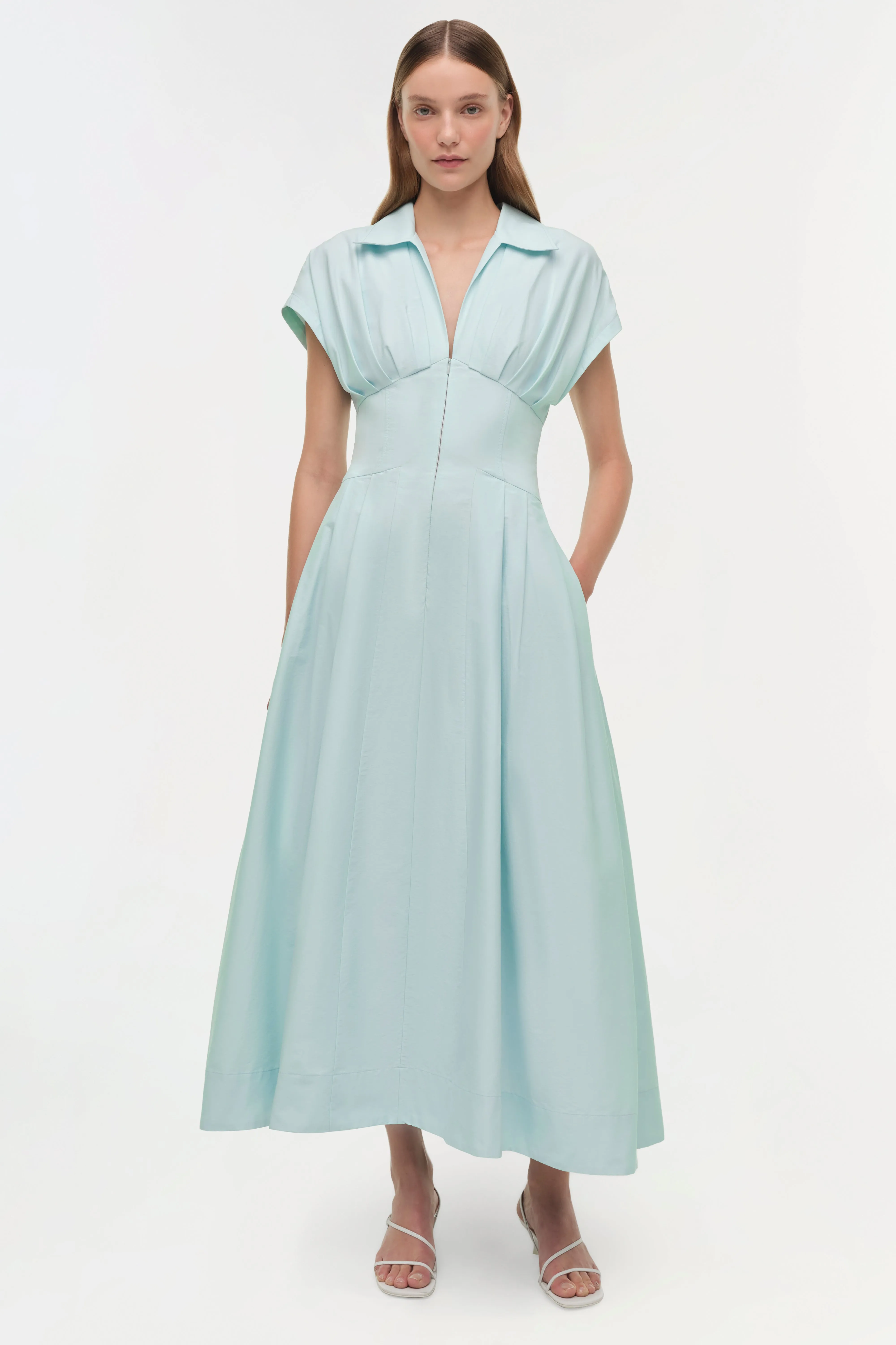 Farlow Cotton Faille Midi Dress sold by Simkhai product image thumbnail 2