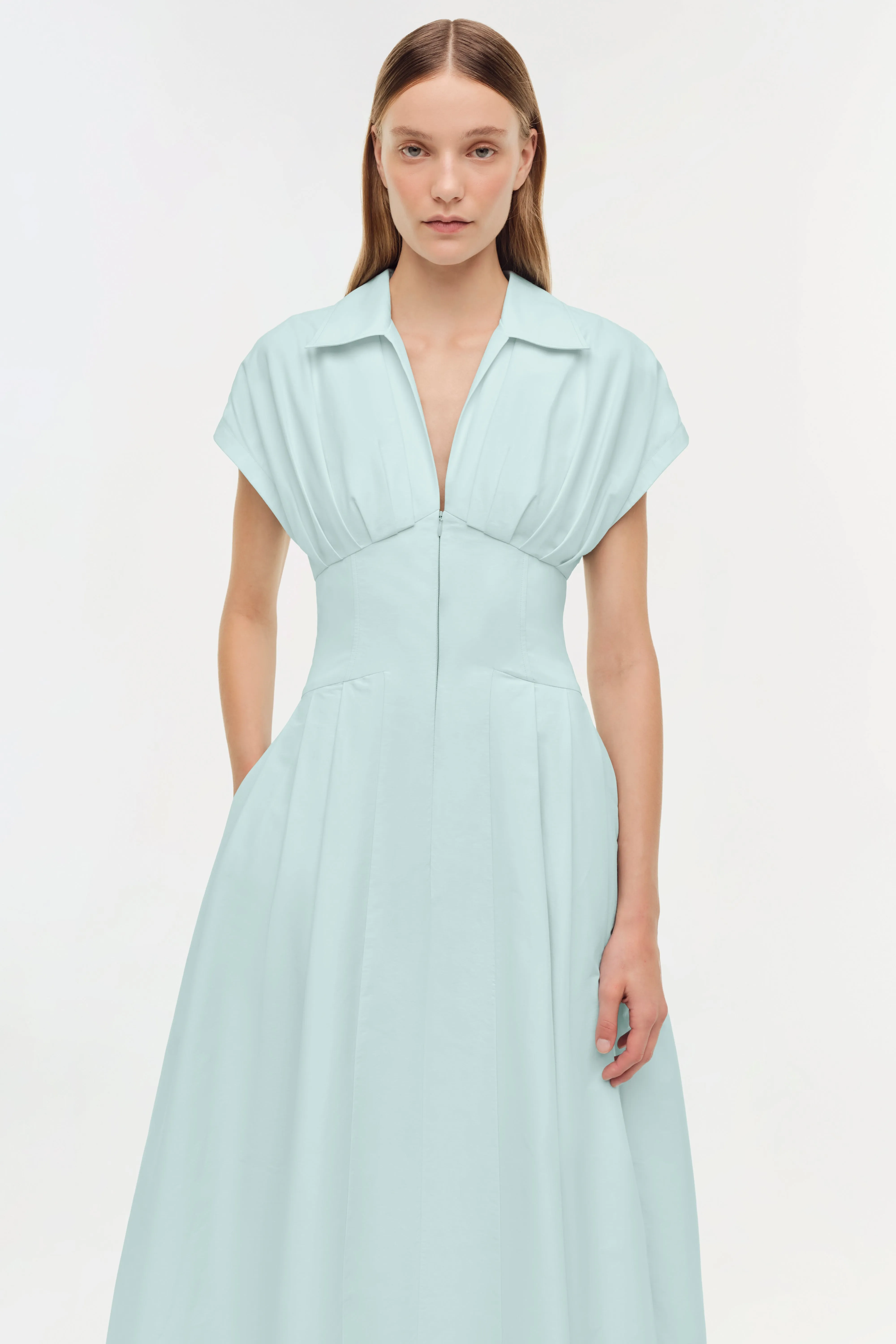 Farlow Cotton Faille Midi Dress sold by Simkhai product image thumbnail 3
