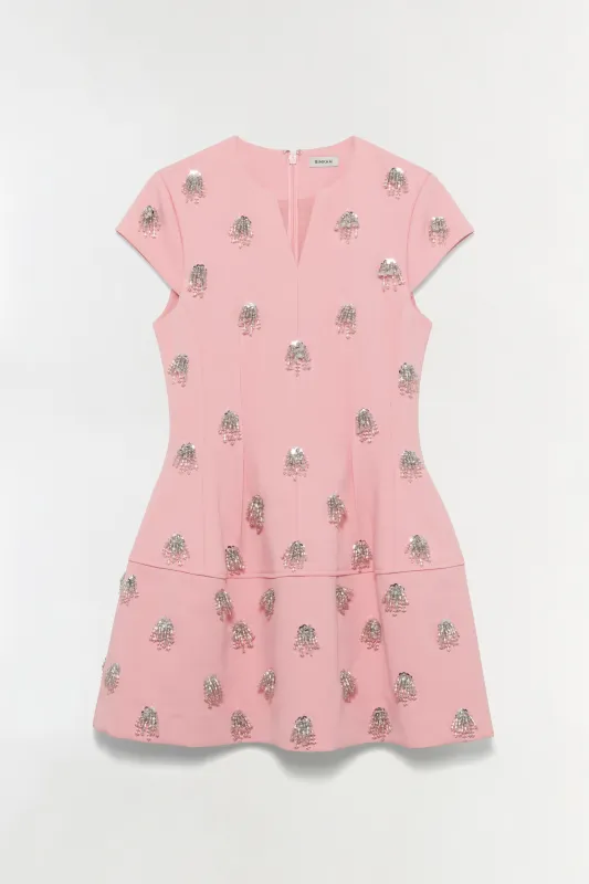 Bethanie Twill Embellished Mini Dress sold by Simkhai