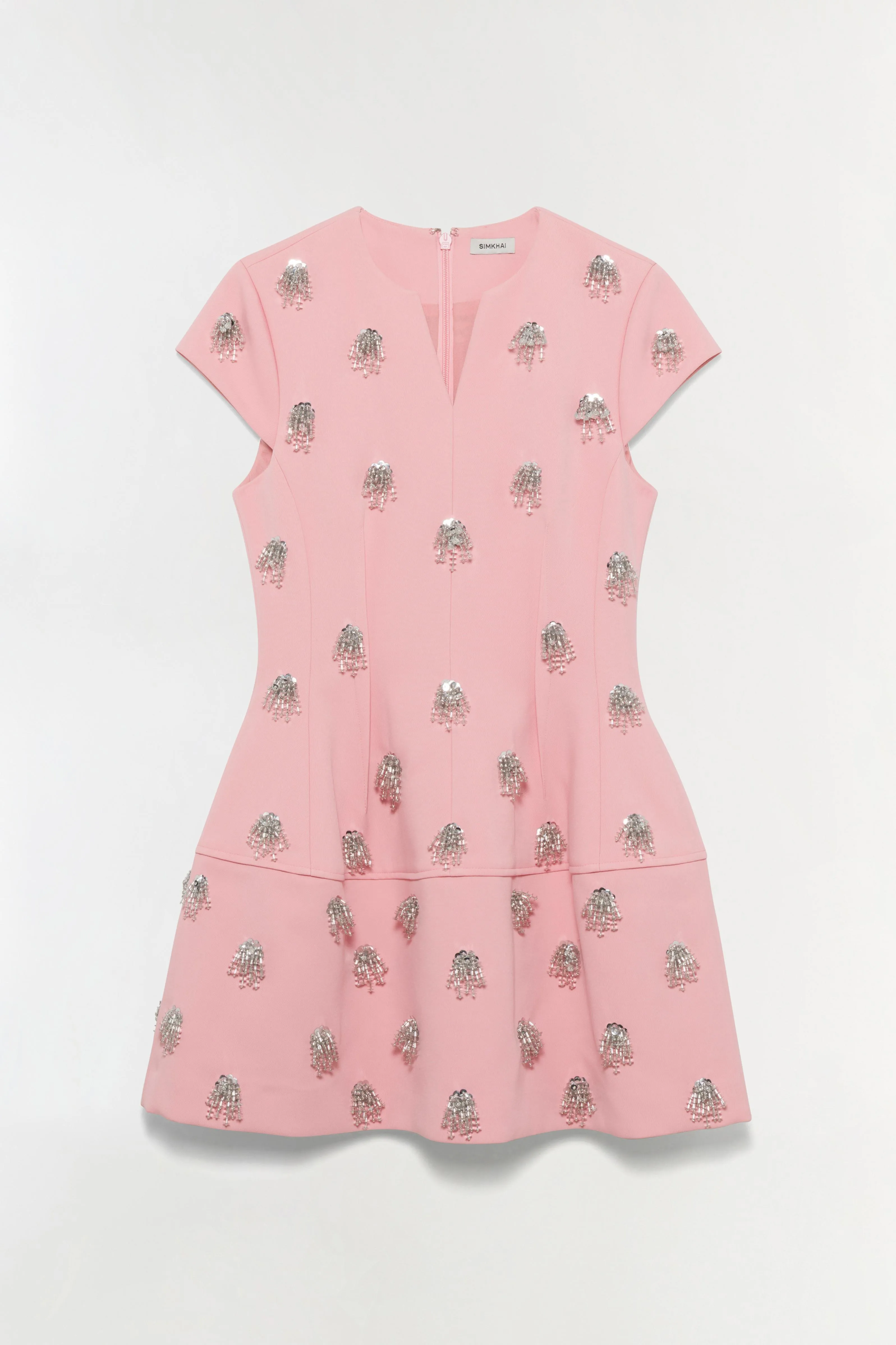 Bethanie Twill Embellished Mini Dress sold by Simkhai