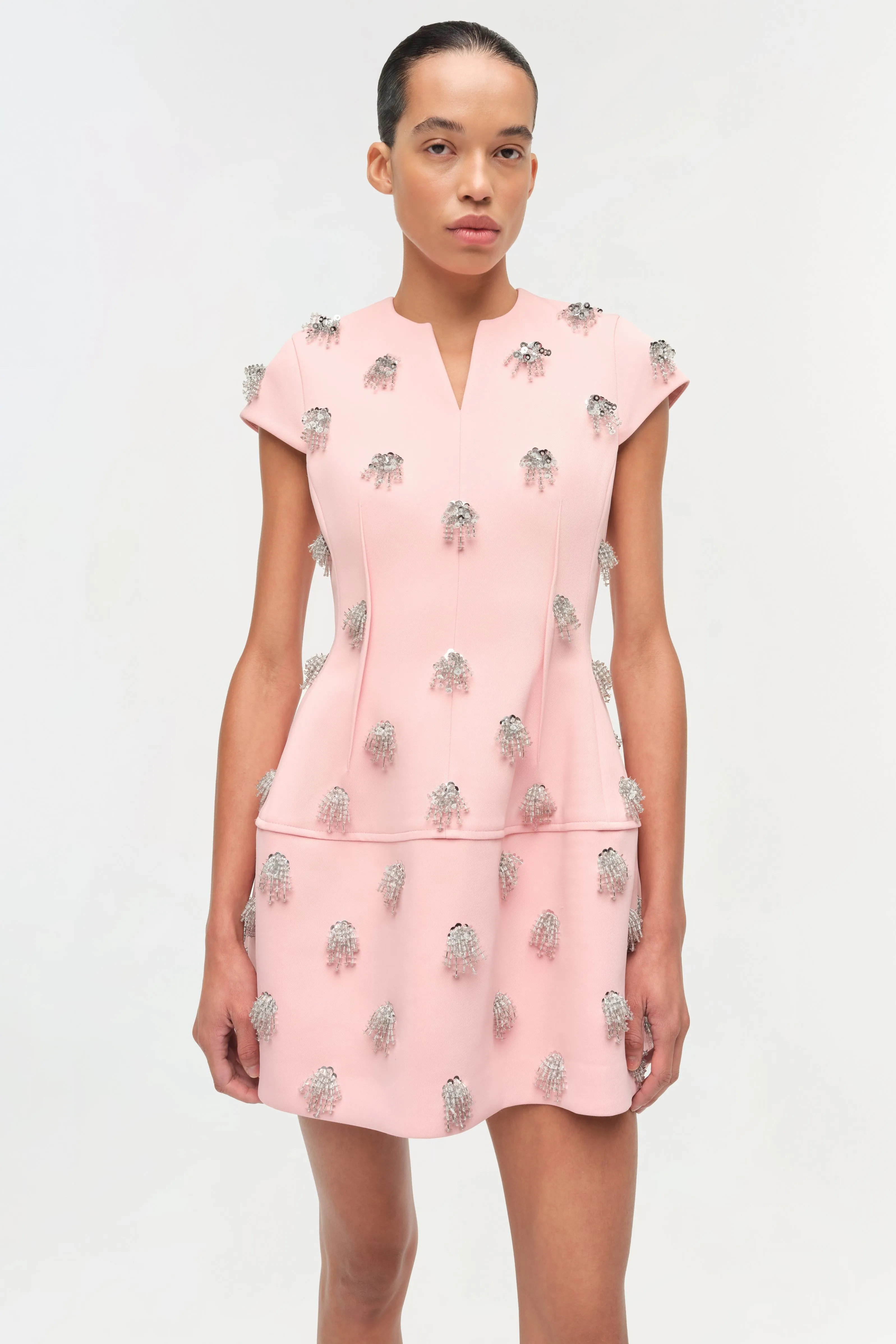 Bethanie Twill Embellished Mini Dress sold by Simkhai product image thumbnail 3