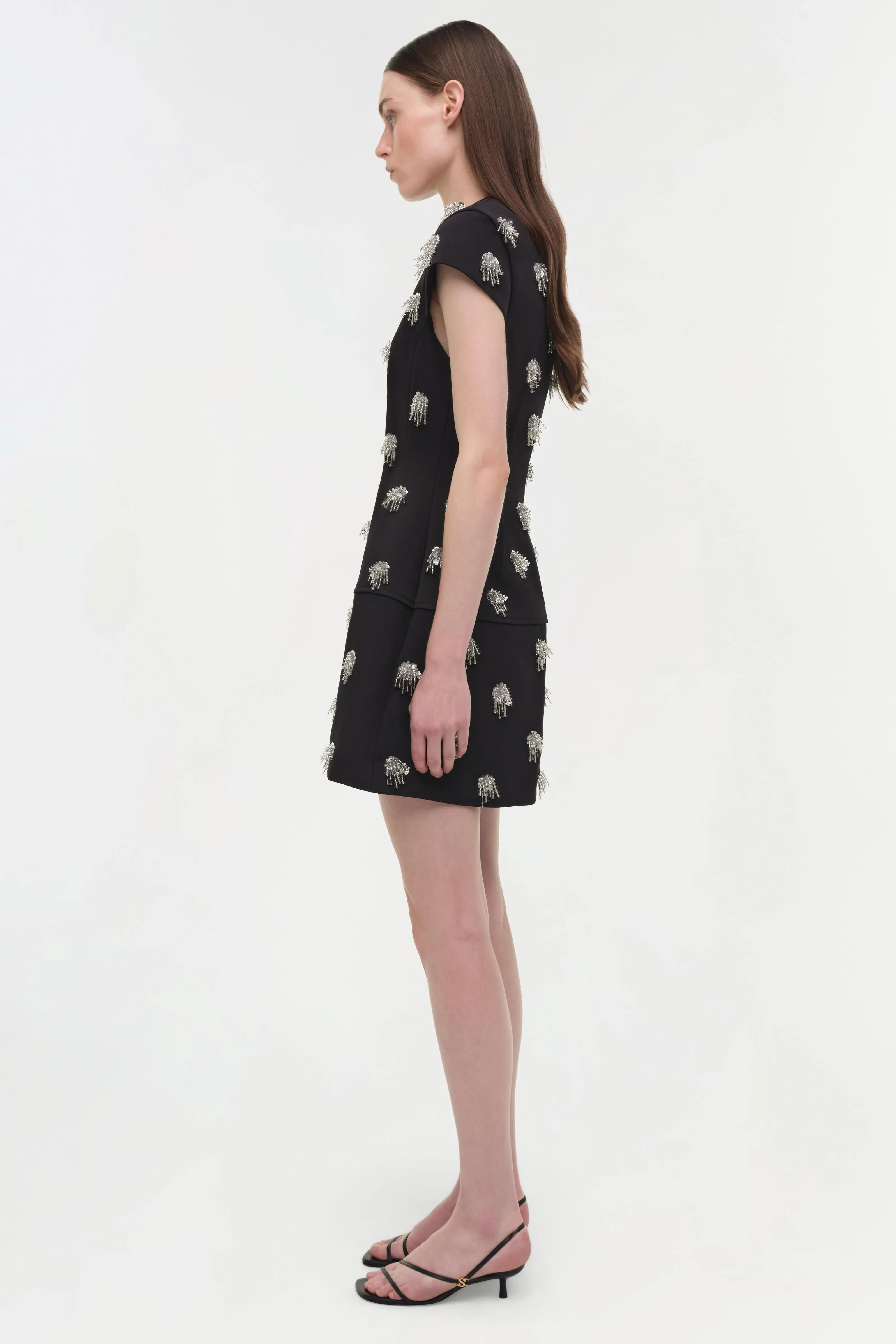 Bethanie Twill Embellished Mini Dress sold by Simkhai product image thumbnail 5