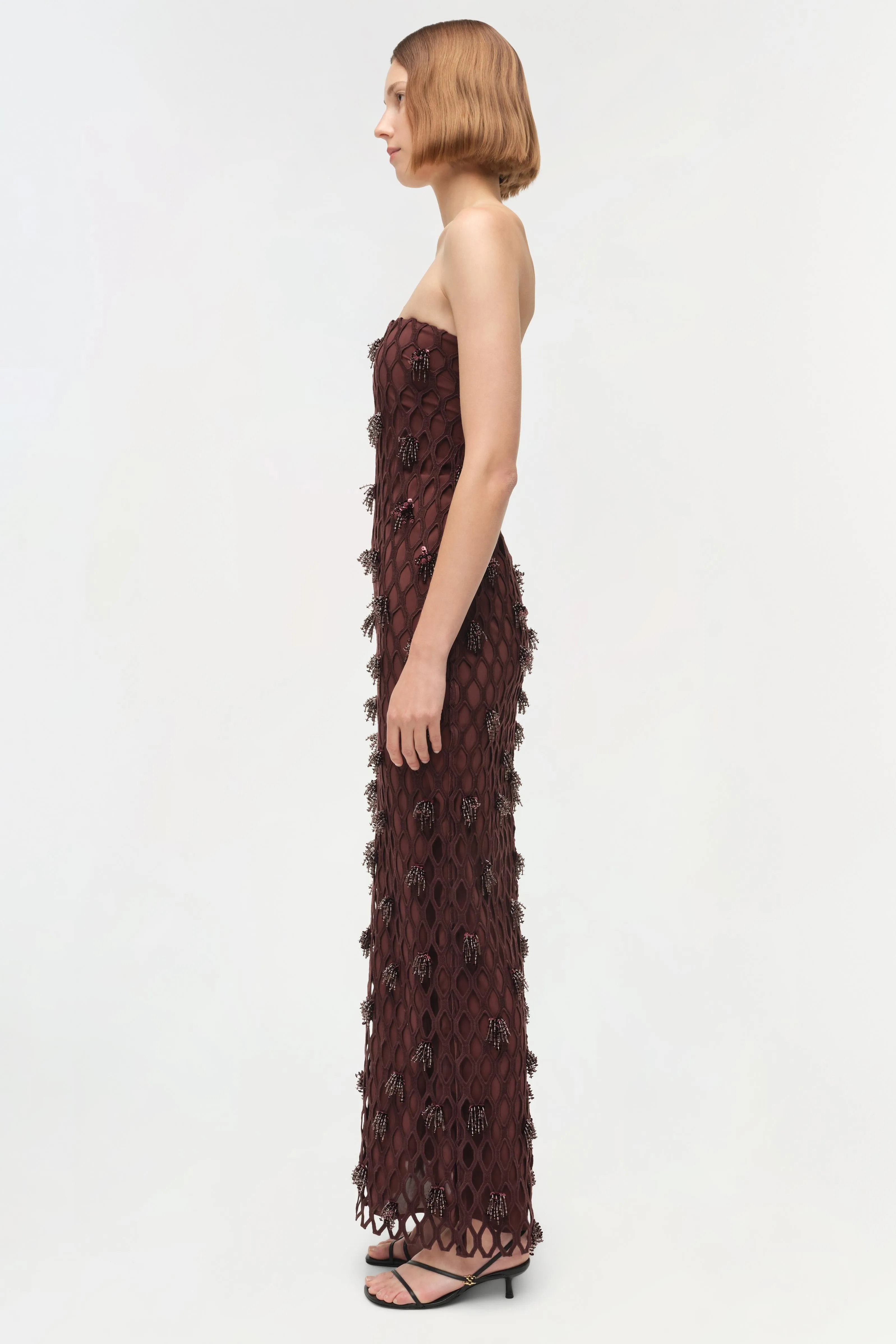 Iridessa Embellished Lattice Bustier Gown sold by Simkhai product image thumbnail 5