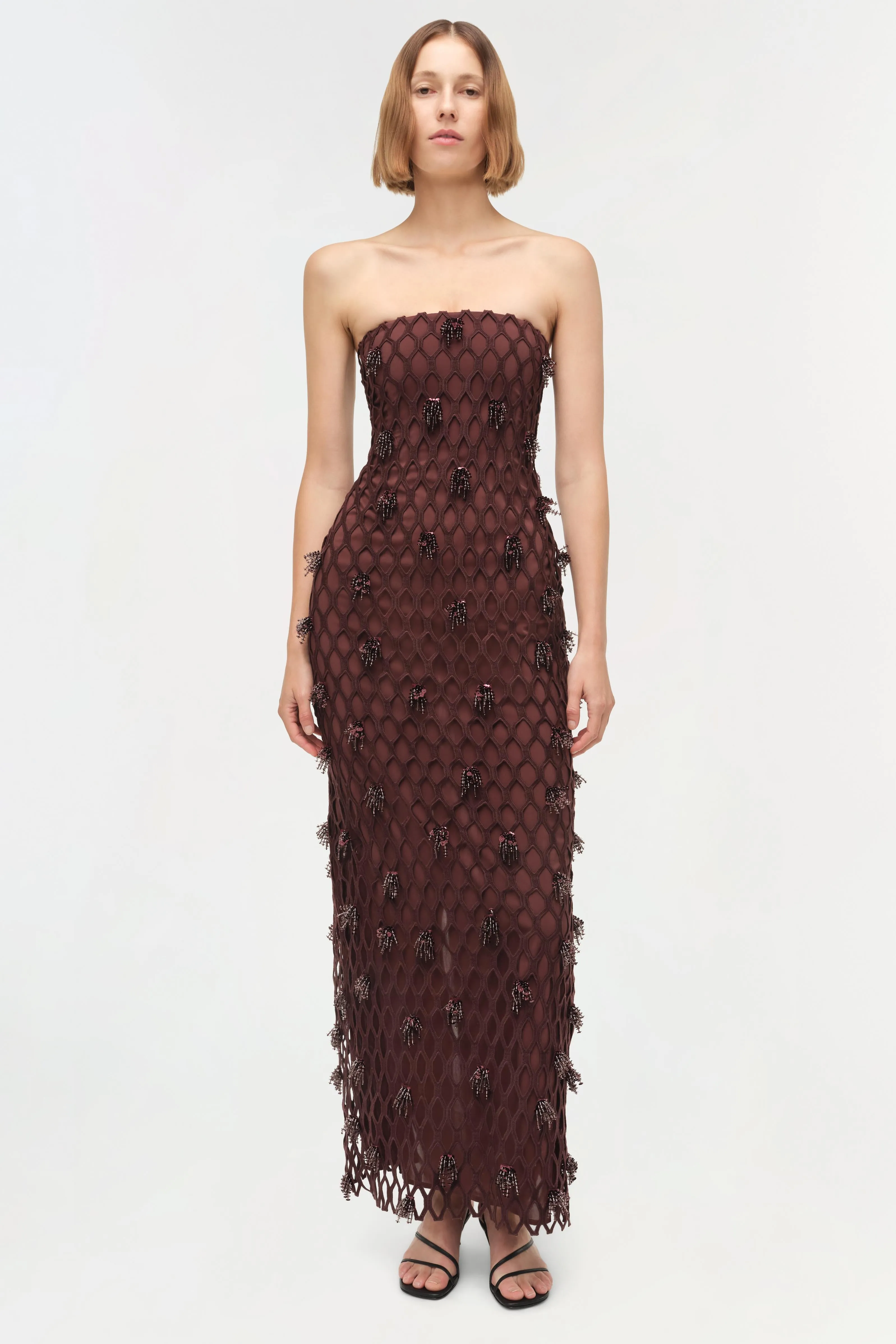 Iridessa Embellished Lattice Bustier Gown sold by Simkhai product image thumbnail 3