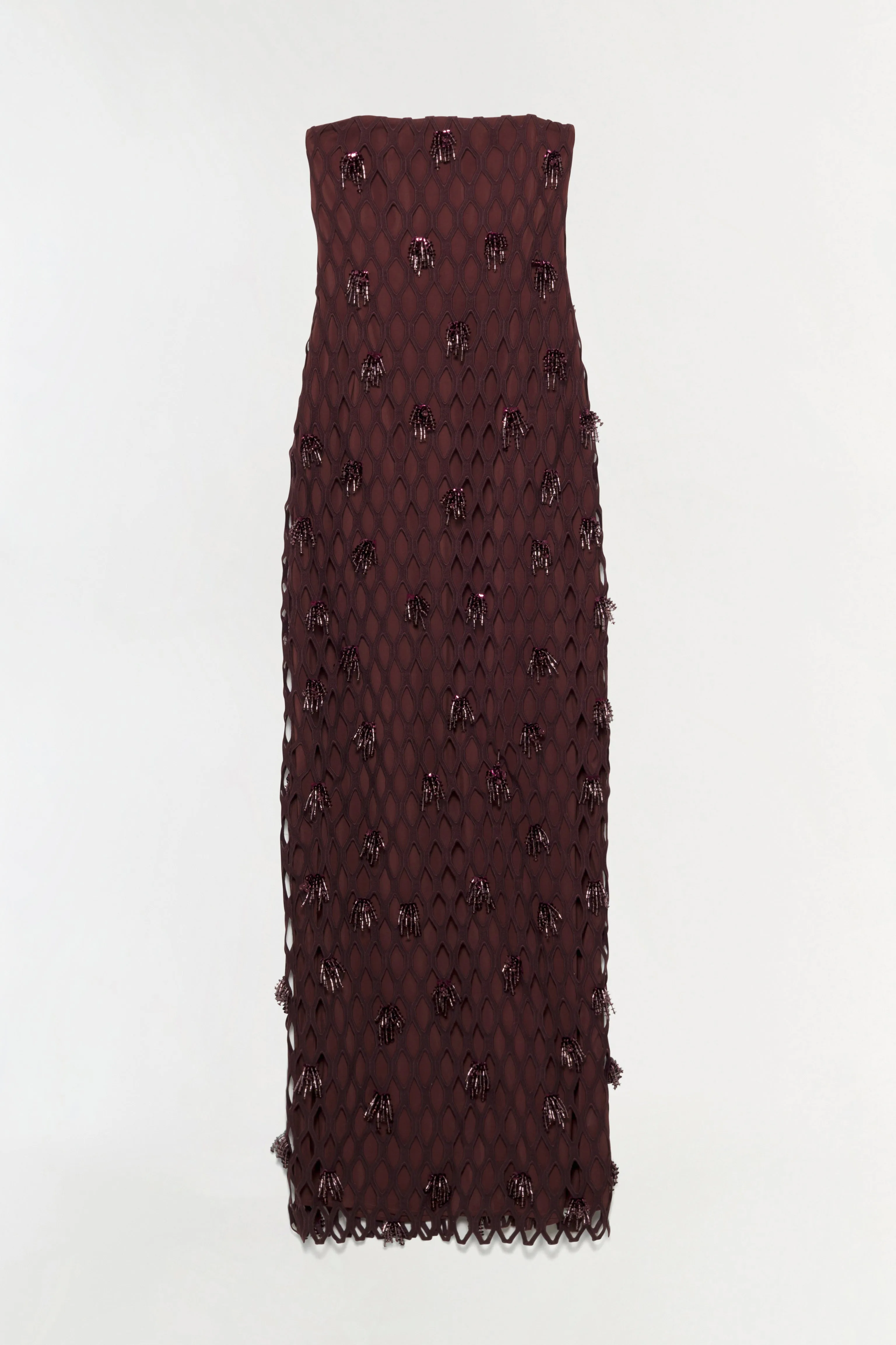 Iridessa Embellished Lattice Bustier Gown sold by Simkhai