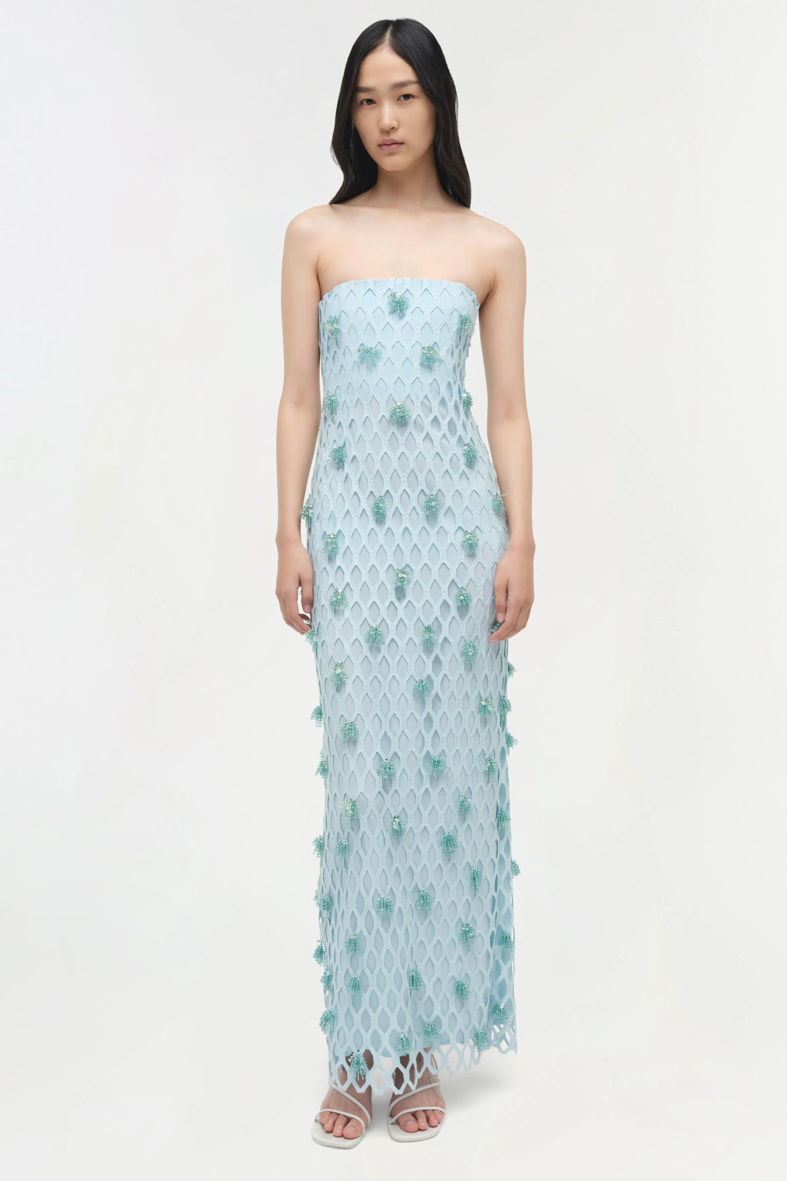 Iridessa Embellished Lattice Bustier Gown sold by Simkhai product image thumbnail 2