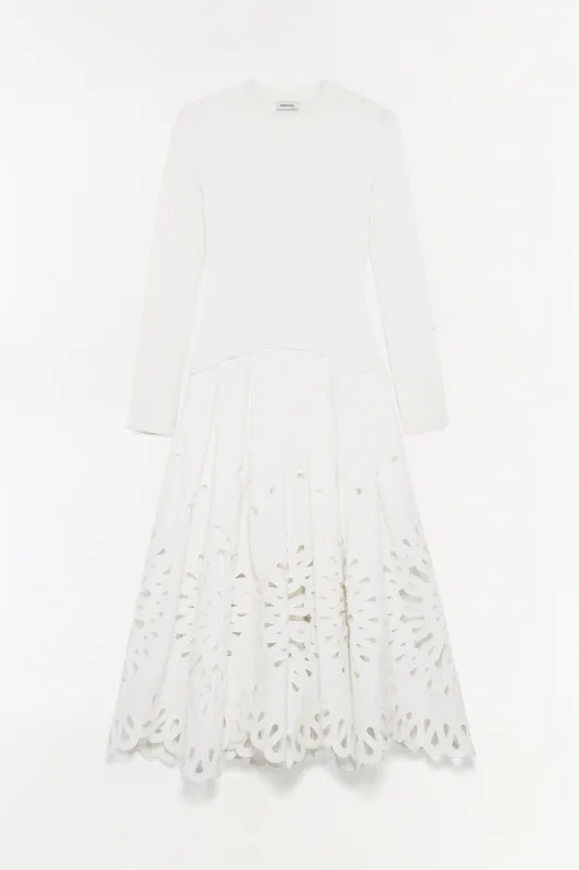 Daila Embroidered Knit Midi Dress sold by Simkhai