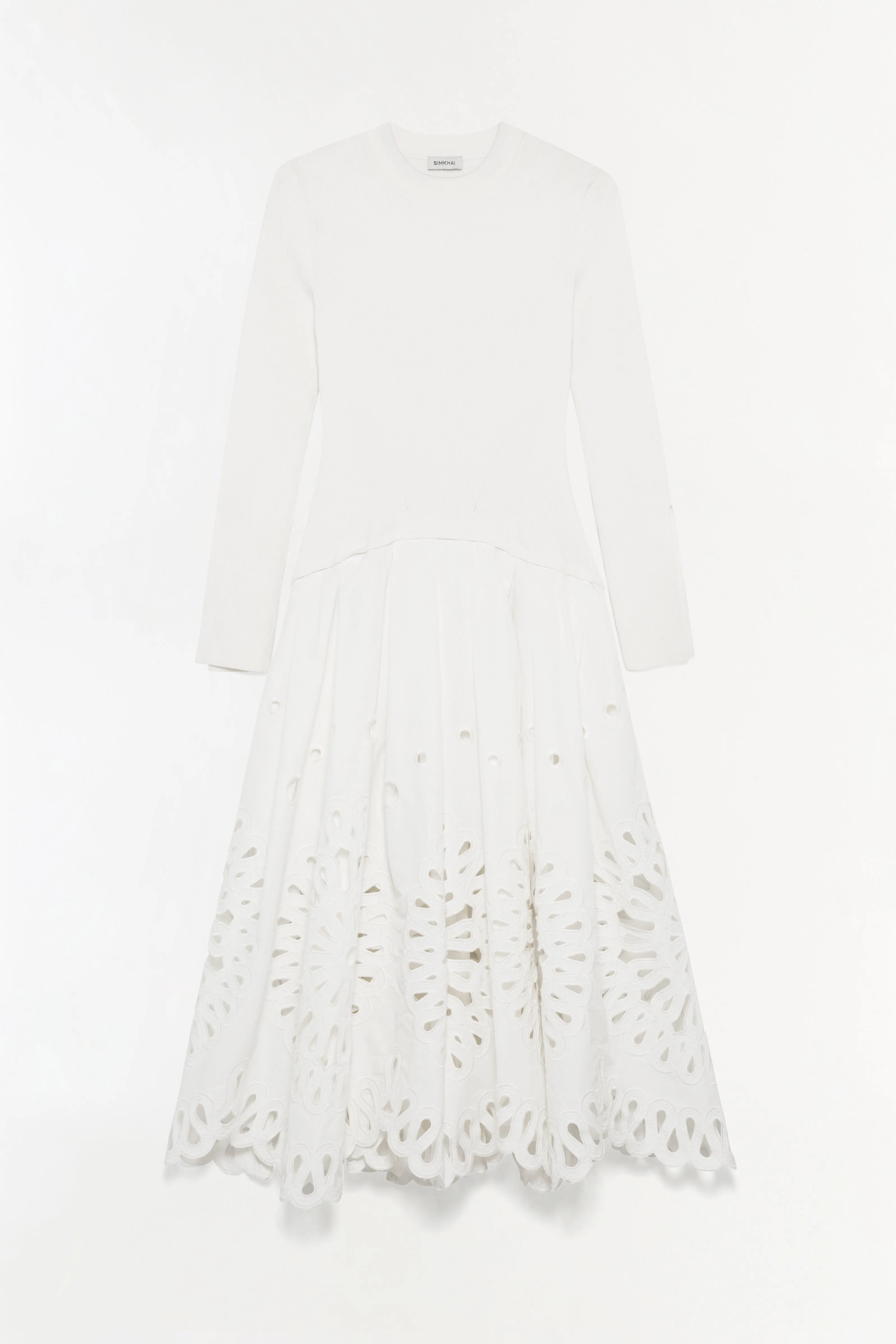 Daila Embroidered Knit Midi Dress sold by Simkhai