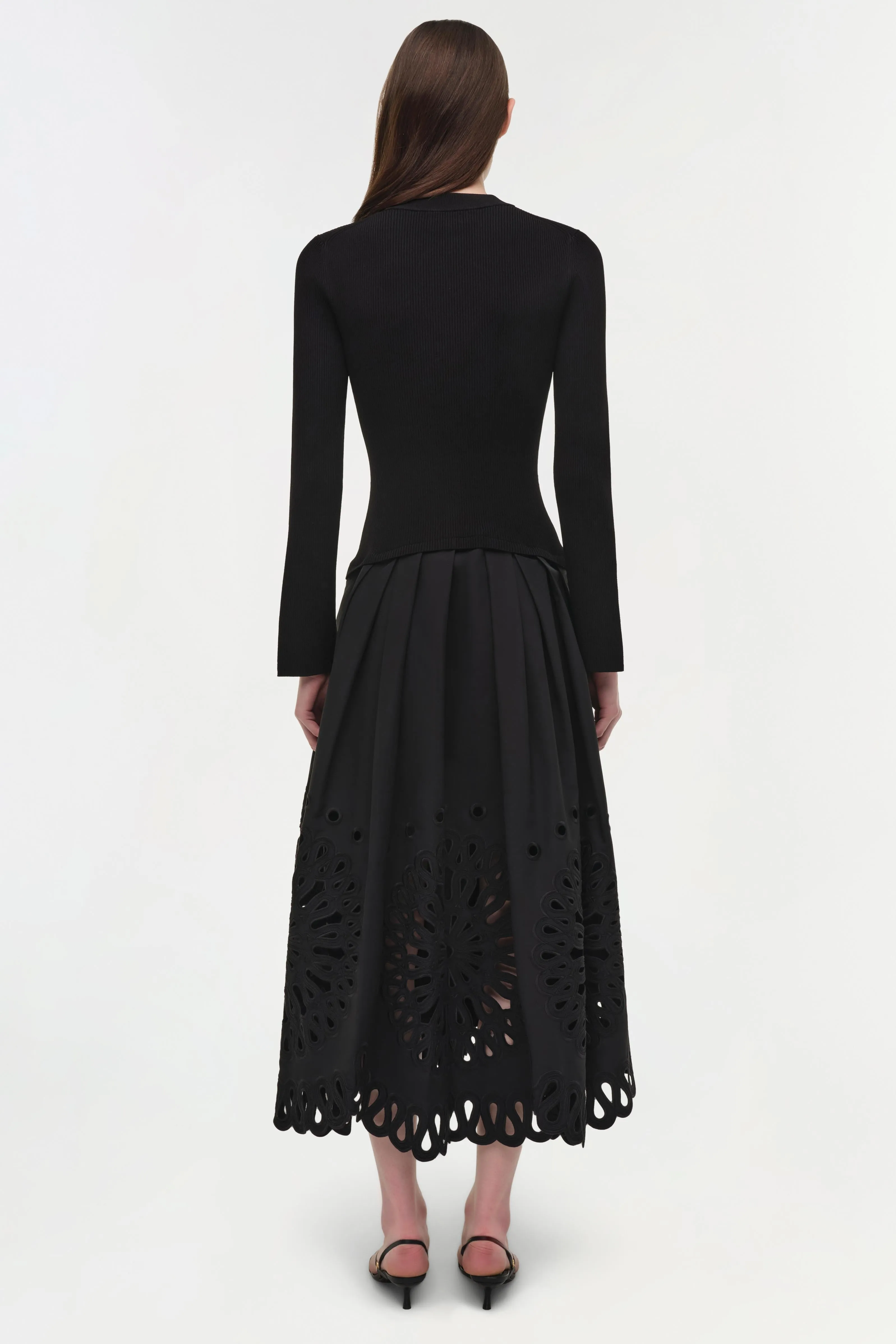 Daila Embroidered Knit Midi Dress sold by Simkhai product image thumbnail 5