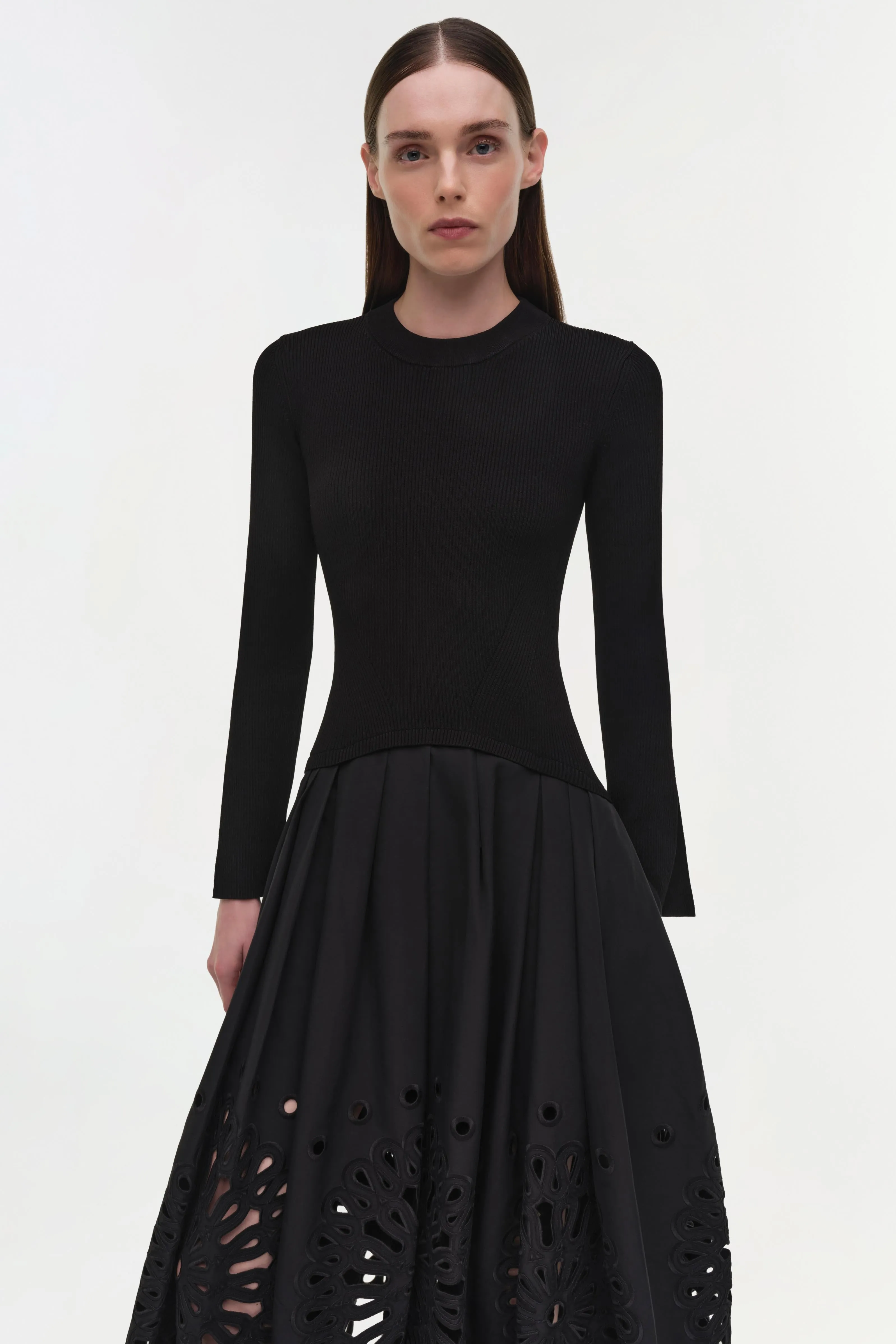 Daila Embroidered Knit Midi Dress sold by Simkhai product image thumbnail 3