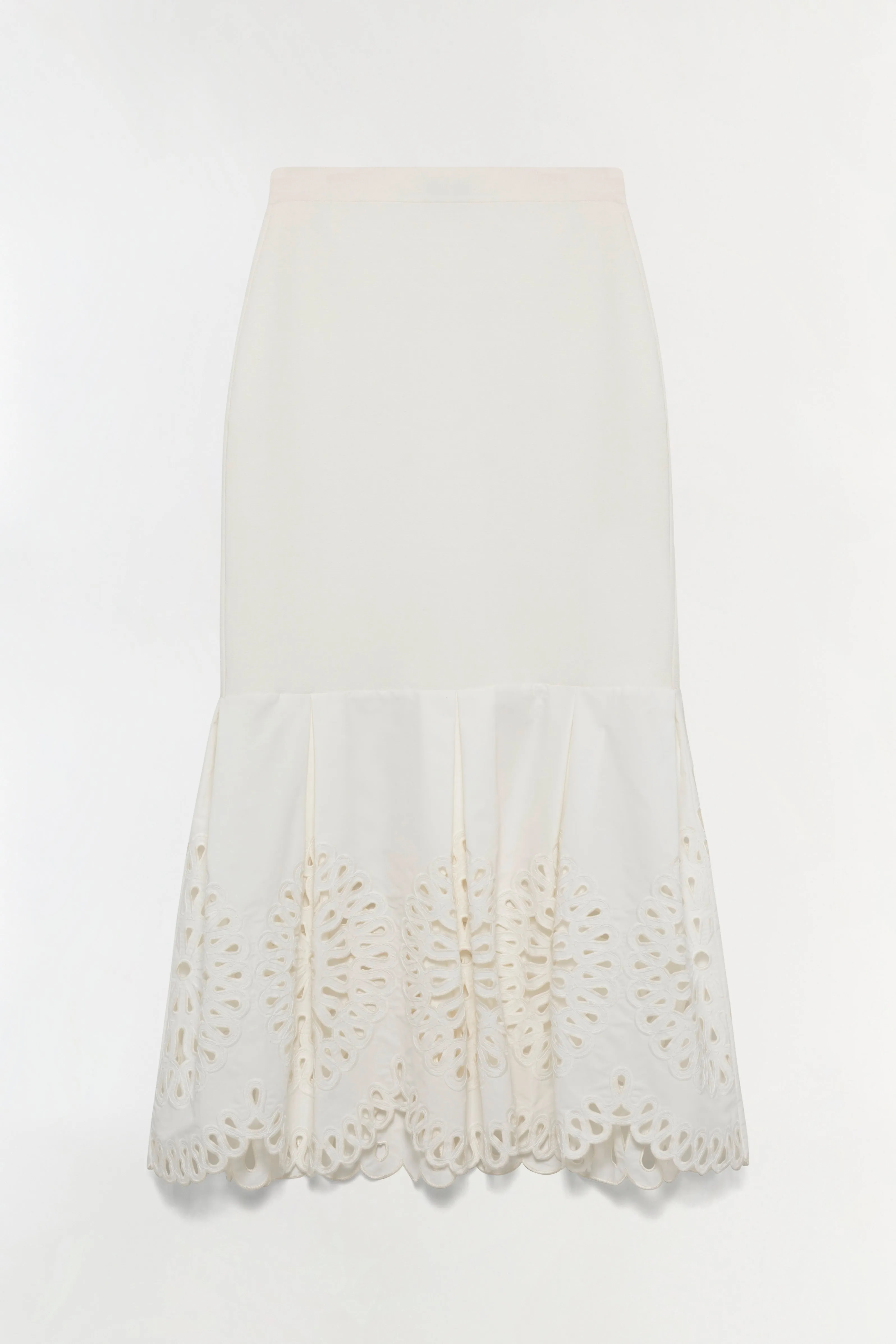 Eveletta Embroidered Knit Midi Skirt sold by Simkhai