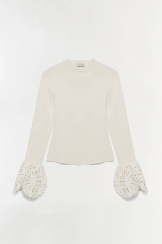 Elyse Embroidered Knit Top sold by Simkhai