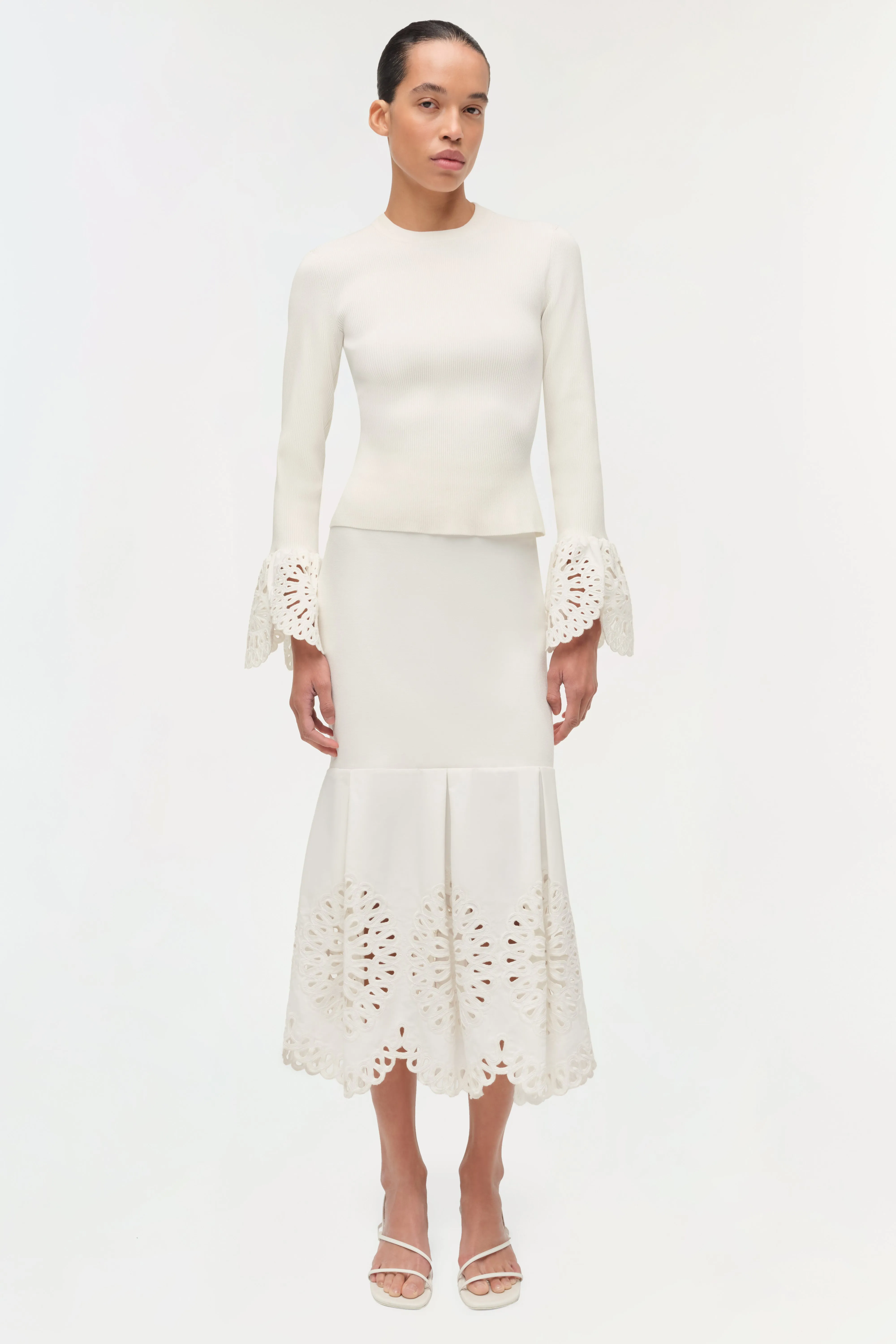 Elyse Embroidered Knit Top sold by Simkhai product image thumbnail 3