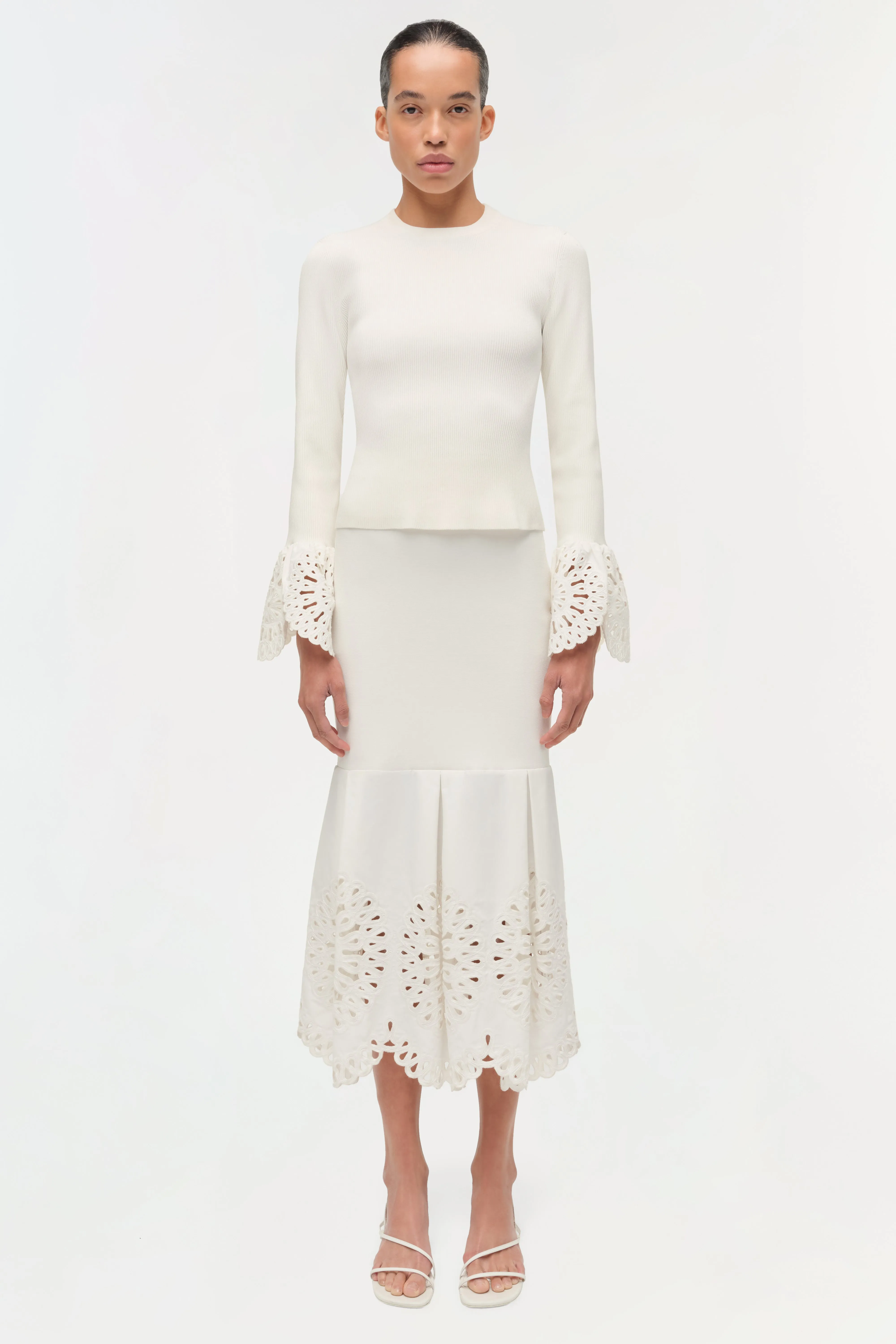 Elyse Embroidered Knit Top sold by Simkhai product image thumbnail 2