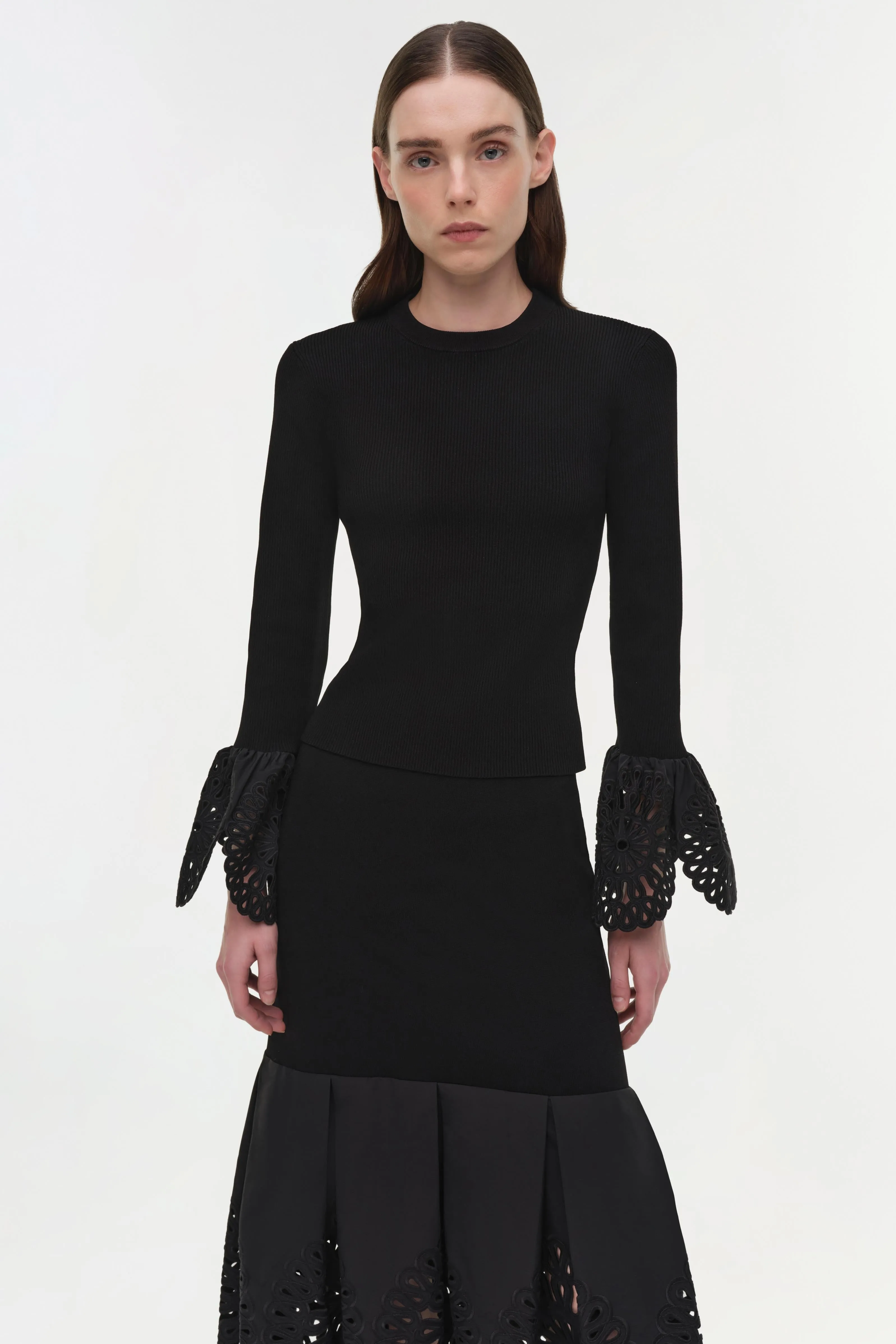 Elyse Embroidered Knit Top sold by Simkhai product image thumbnail 3