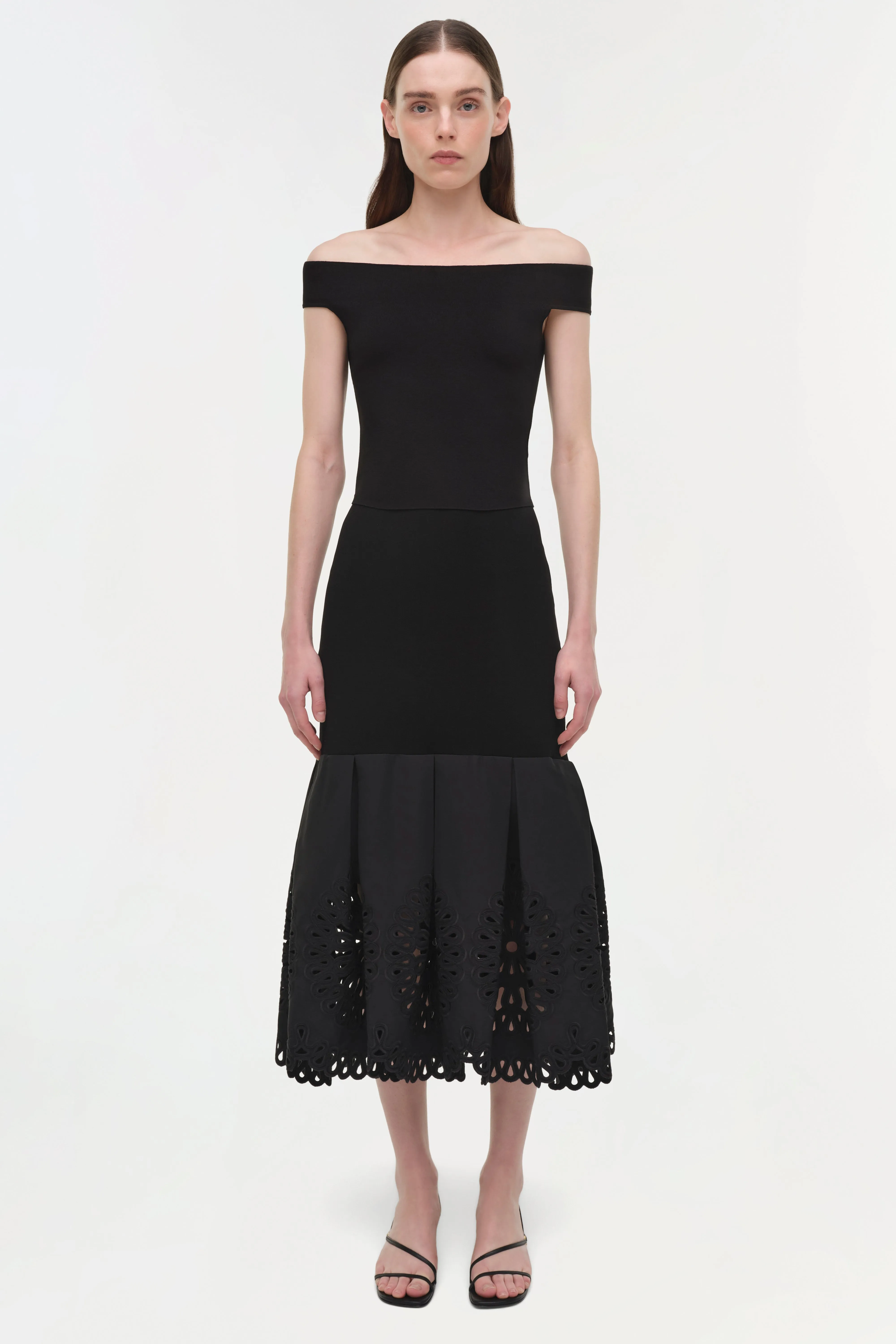 Eveletta Embroidered Knit Midi Skirt sold by Simkhai product image thumbnail 2