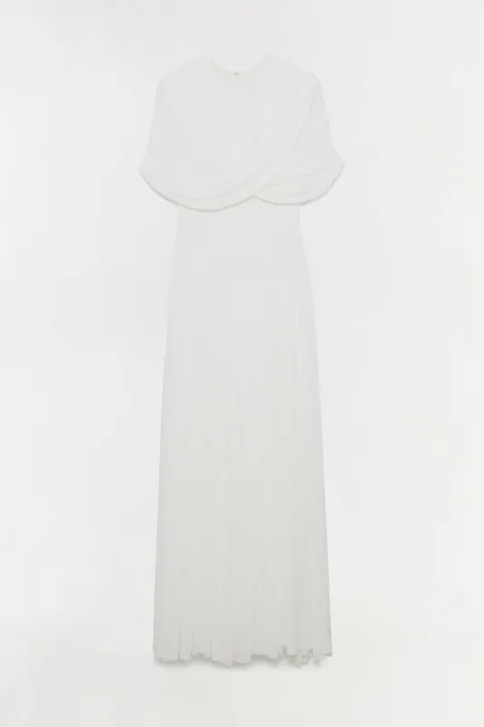 Nancie Draped Jersey Cape Midi Dress sold by Simkhai