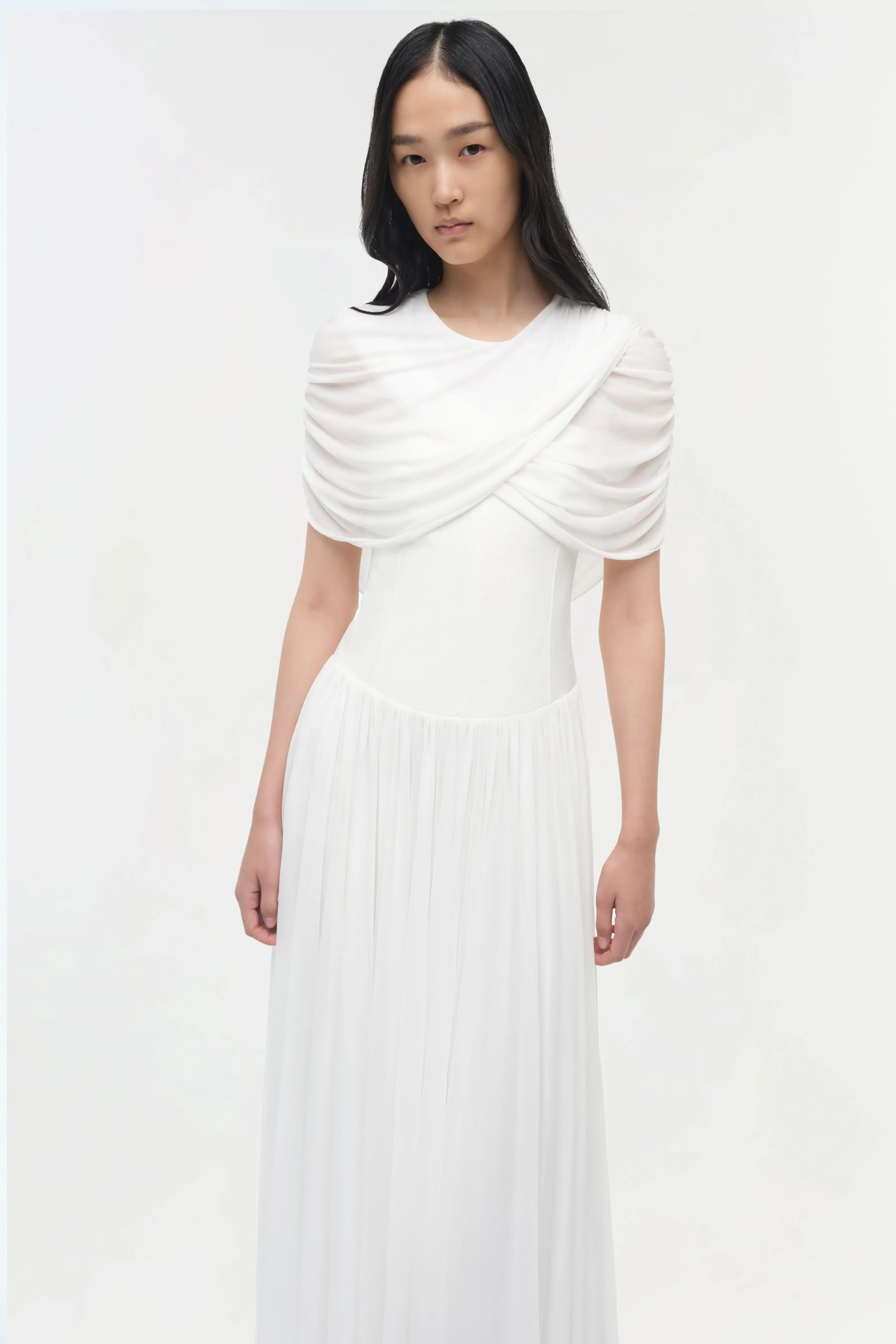 Nancie Draped Jersey Cape Maxi Dress sold by Simkhai product image thumbnail 3