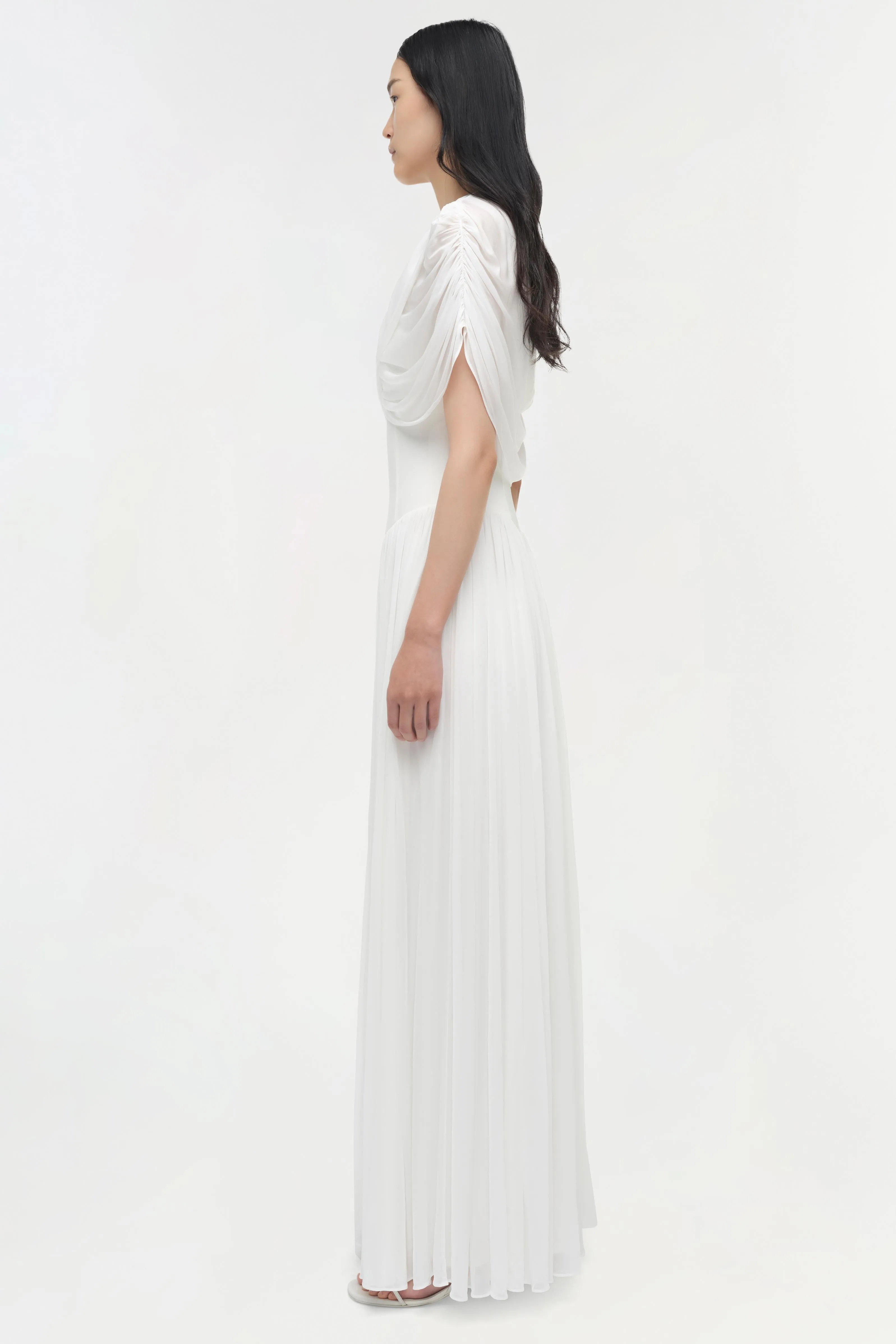 Nancie Draped Jersey Cape Maxi Dress sold by Simkhai product image thumbnail 4