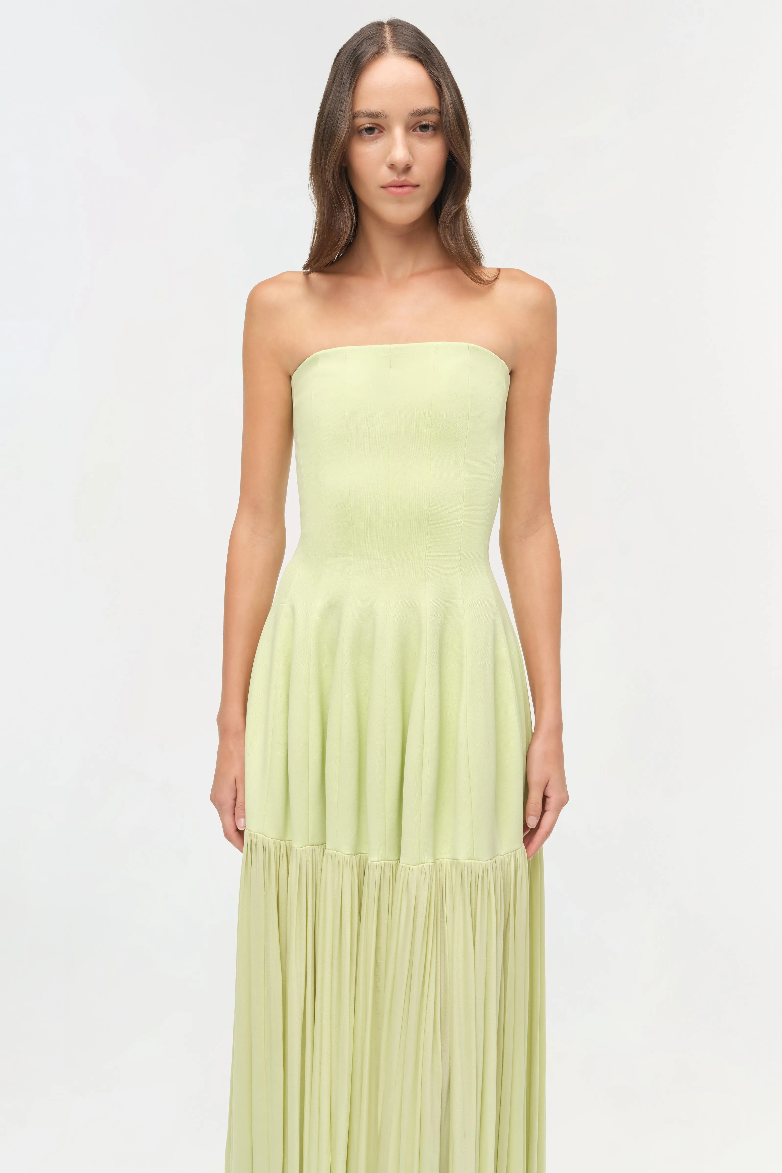 Sandrine Draped Jersey Bustier Midi Dress sold by Simkhai product image thumbnail 4