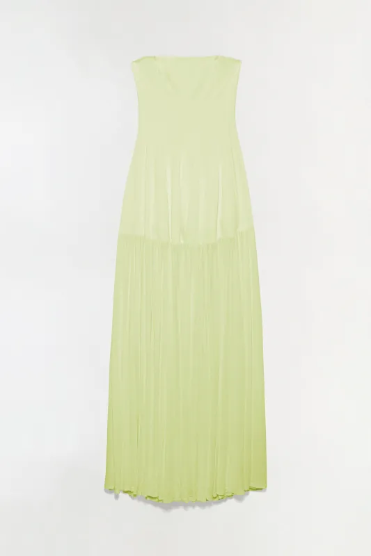 Sandrine Draped Jersey Bustier Midi Dress made by Simkhai