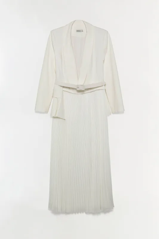 Alexandra Pleated Blazer Midi Dress sold by Simkhai