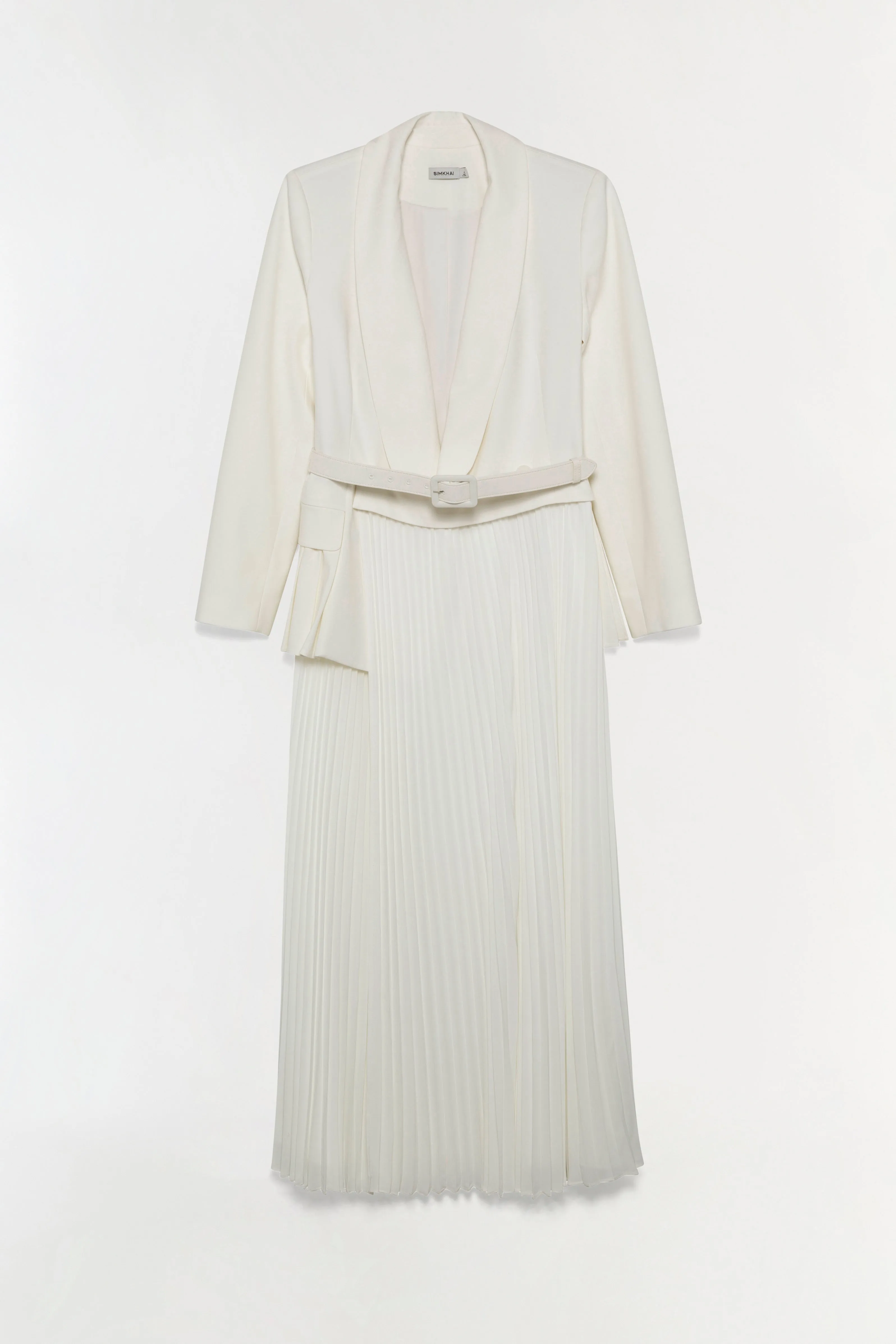 Alexandra Pleated Blazer Midi Dress sold by Simkhai