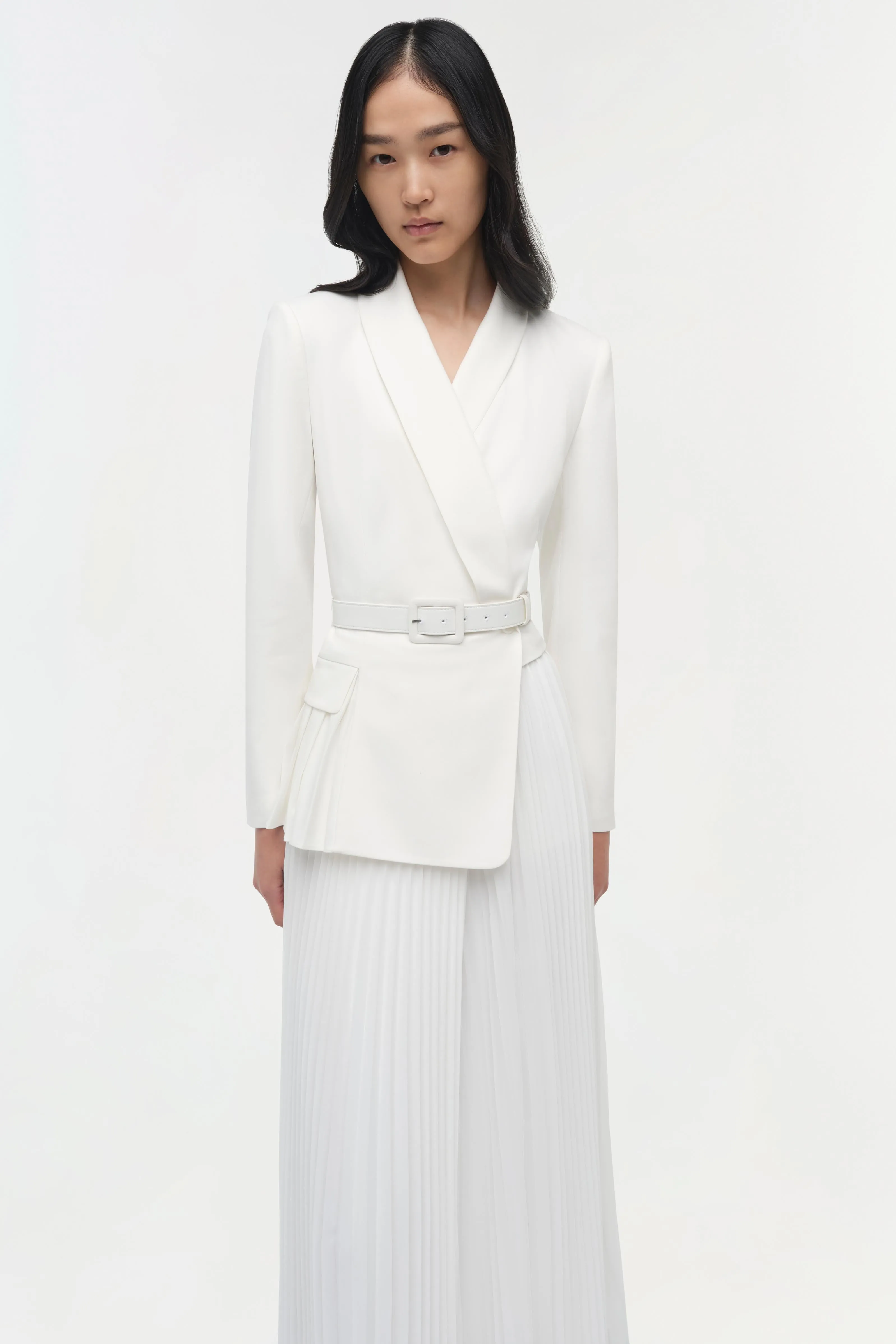 Alexandra Pleated Blazer Midi Dress sold by Simkhai product image thumbnail 3