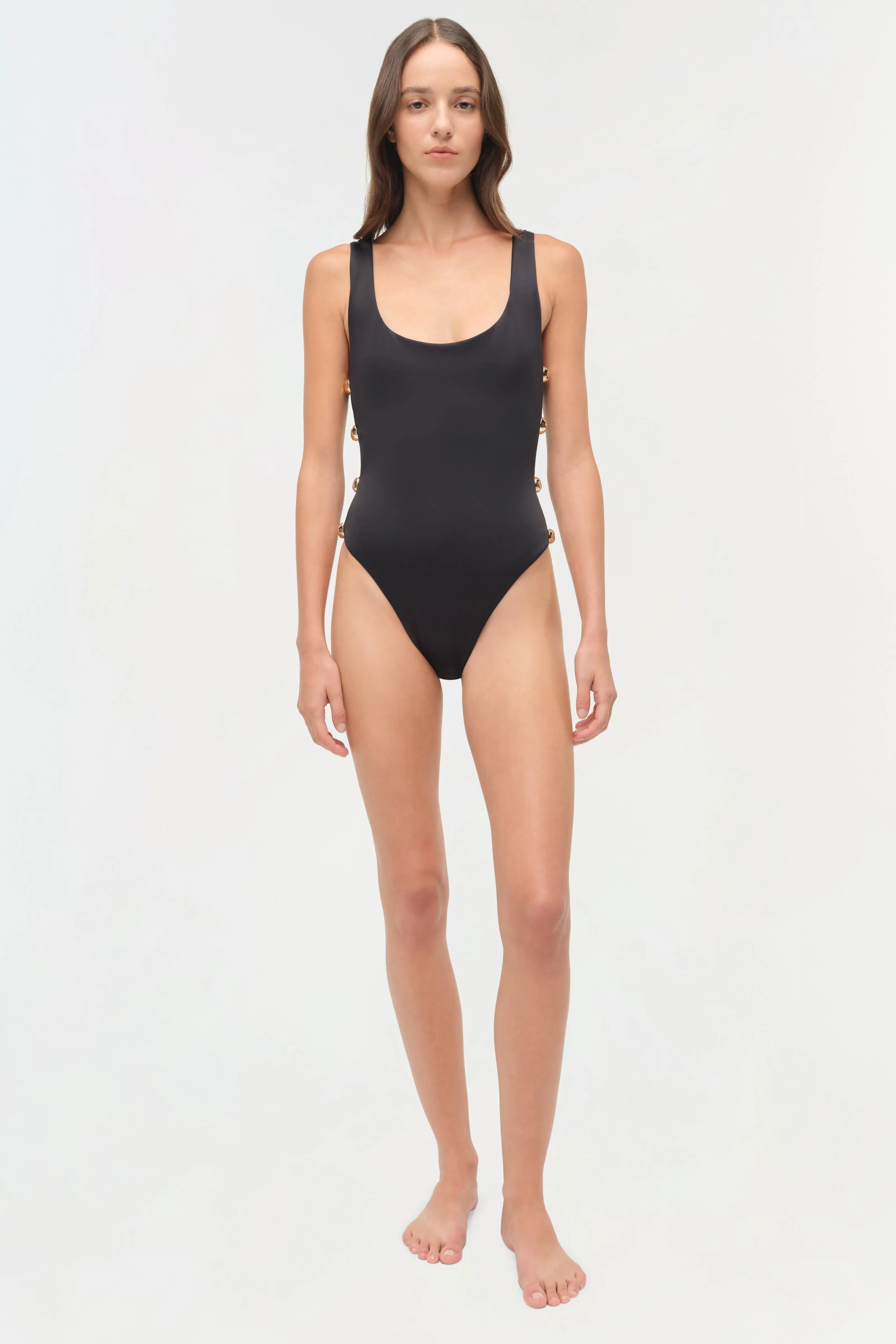 Mona Studded Scoop Neck One Piece sold by Simkhai product image thumbnail 3