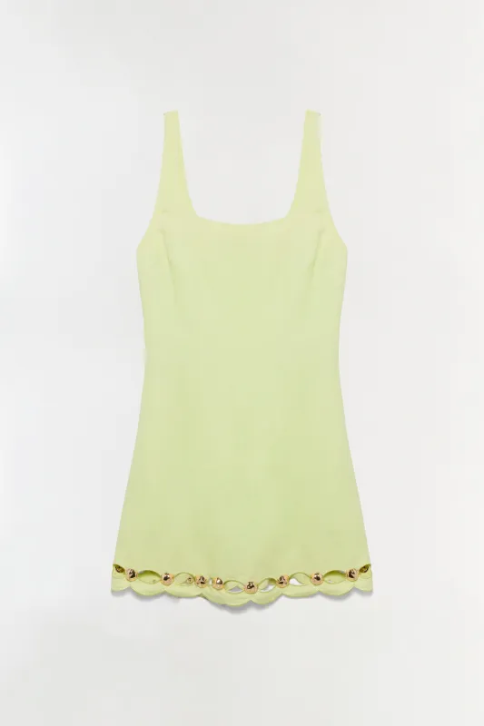 Lindley Studded Linen Midi Dress made by Simkhai