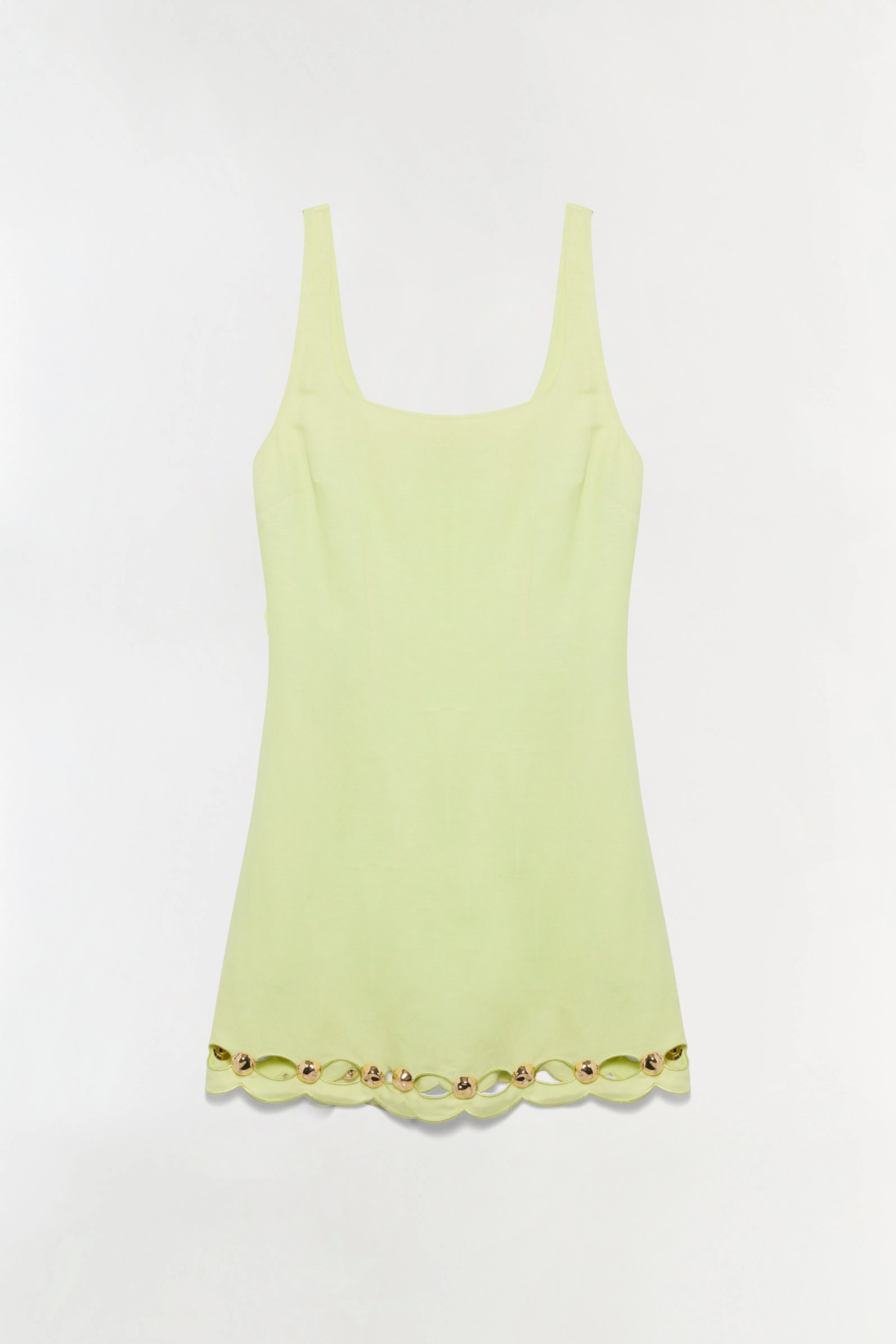 Lindley Studded Linen Midi Dress sold by Simkhai