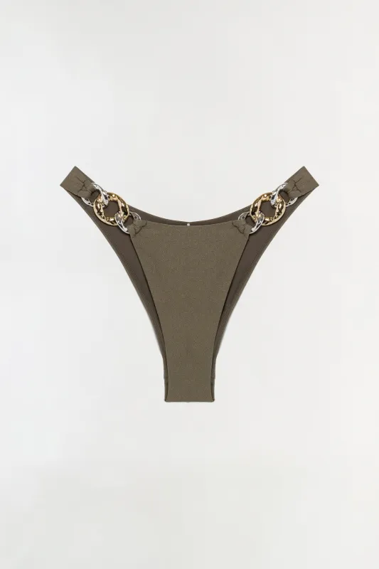 Athens Satin Bikini Bottom sold by Simkhai