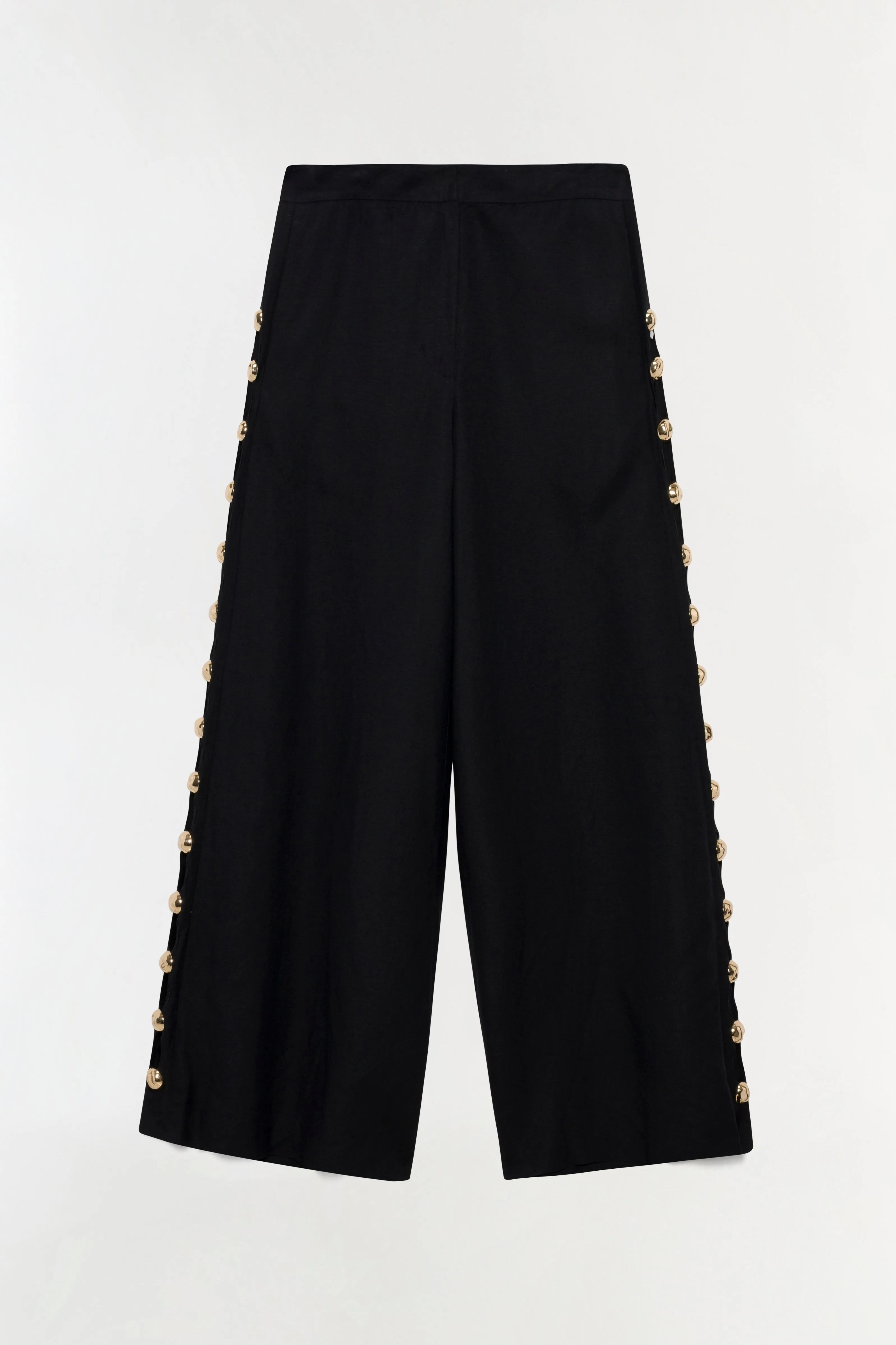 Cayman Studded Linen Wide Leg Pant sold by Simkhai