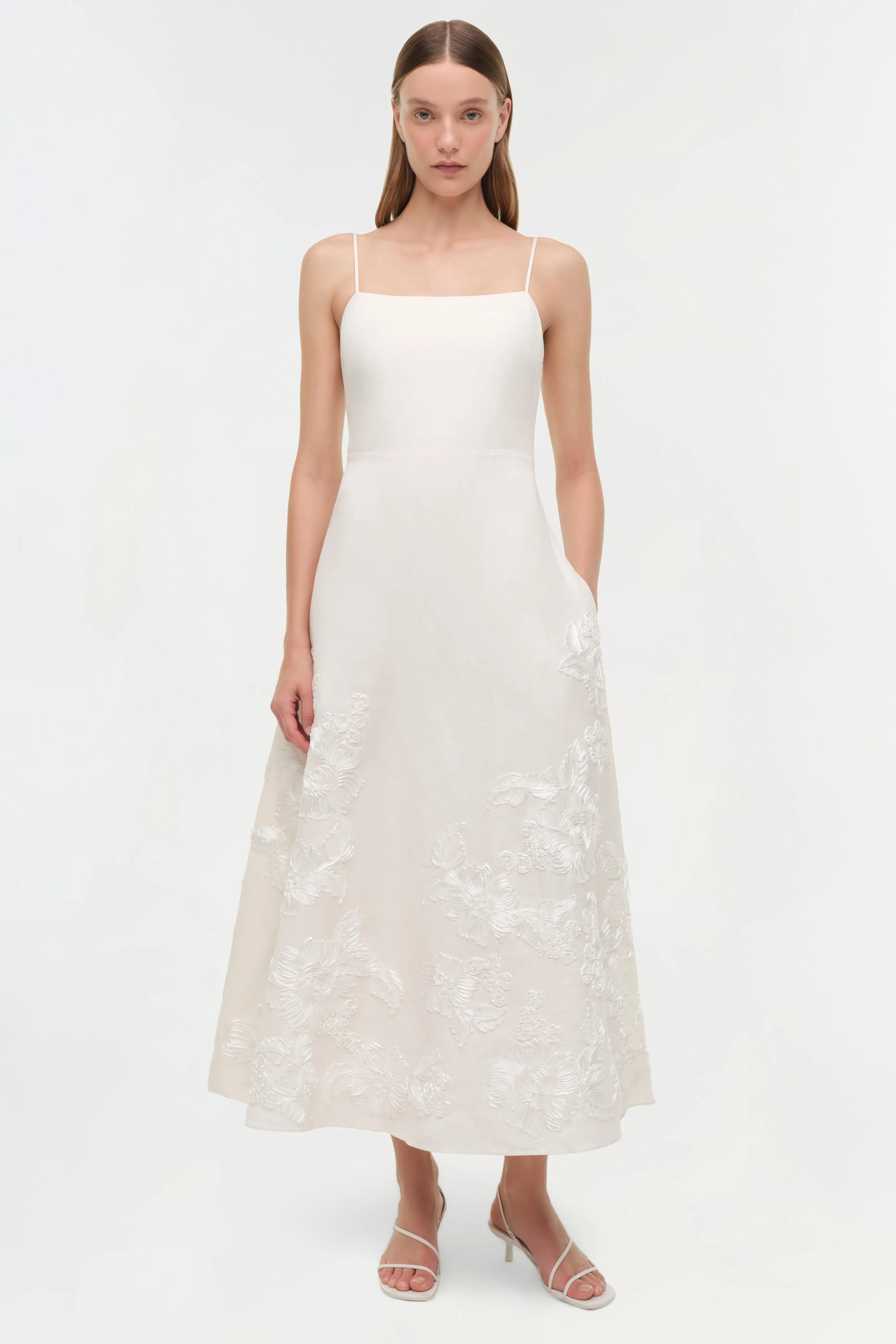 Annabella Soutache Linen Midi Dress sold by Simkhai product image thumbnail 2