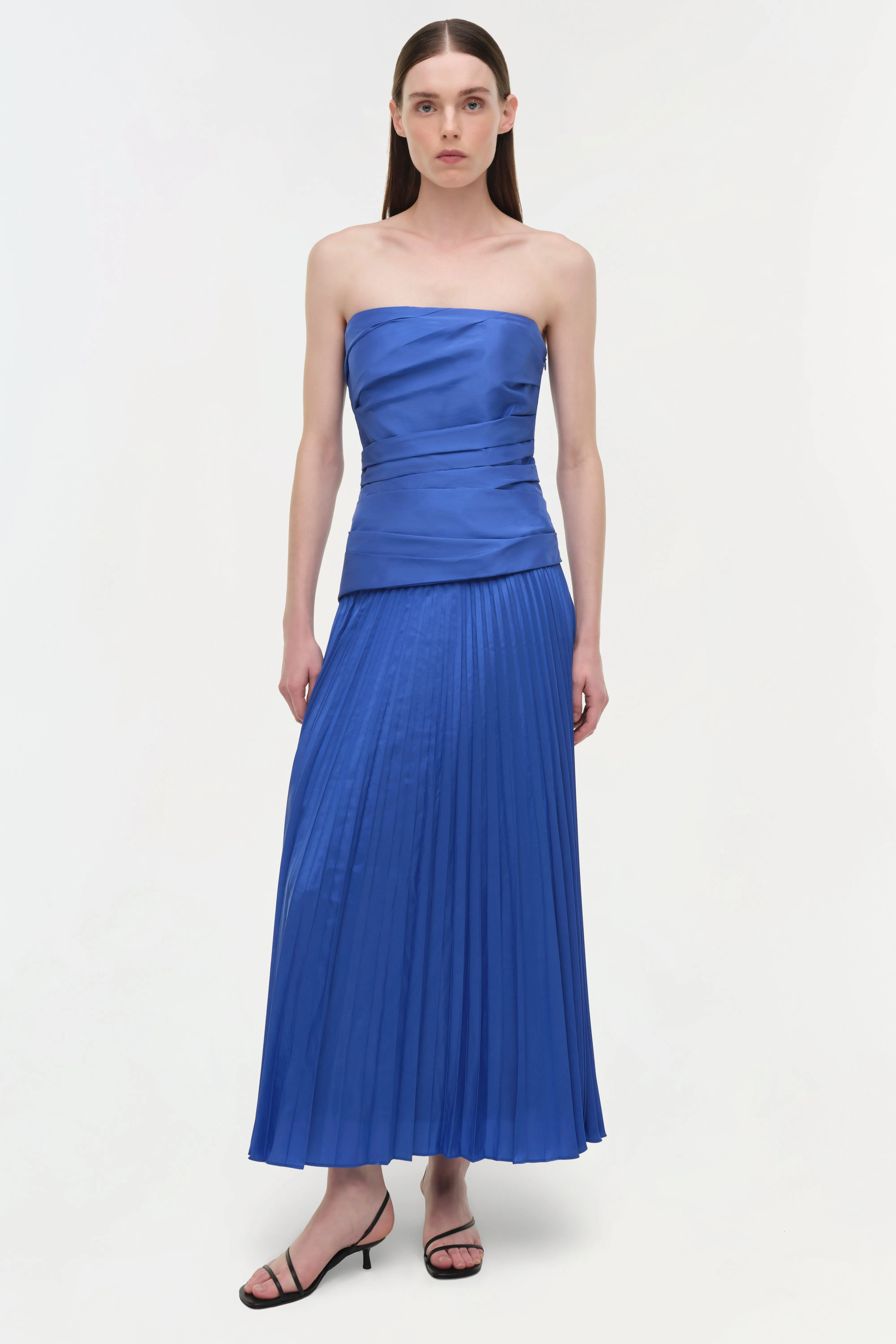 Arie Strapless Taffeta Bustier Midi Dress sold by Simkhai product image thumbnail 2