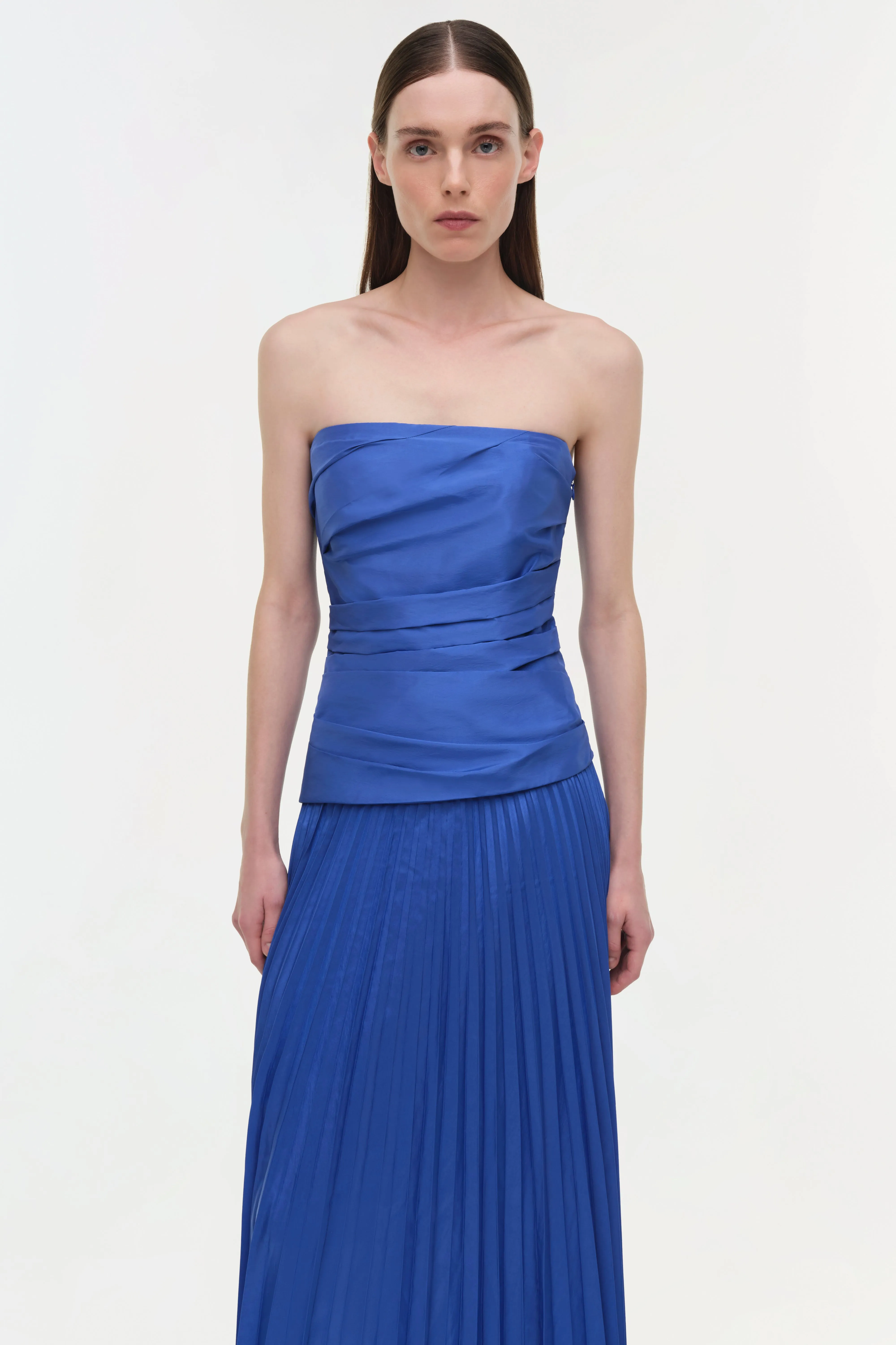 Arie Strapless Taffeta Bustier Midi Dress sold by Simkhai product image thumbnail 3