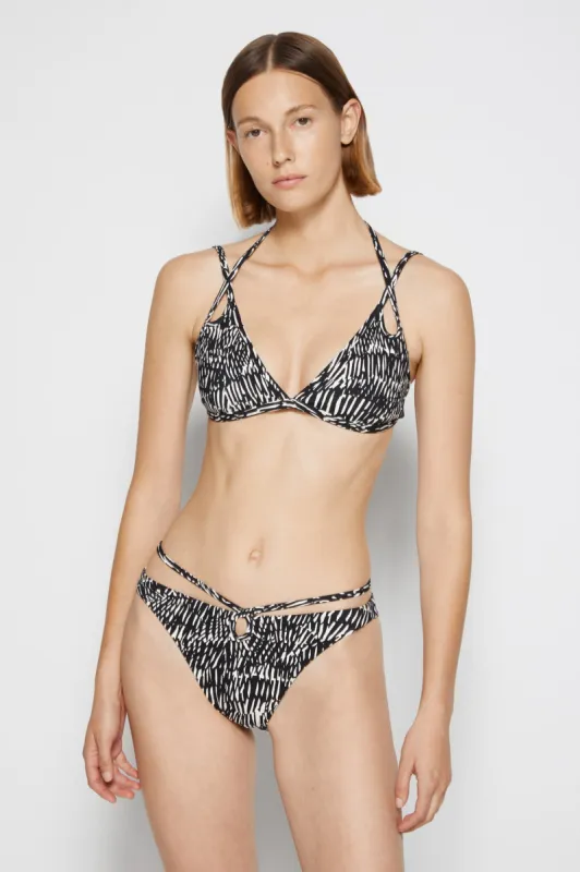 Aliana Printed Bikini Top sold by Simkhai