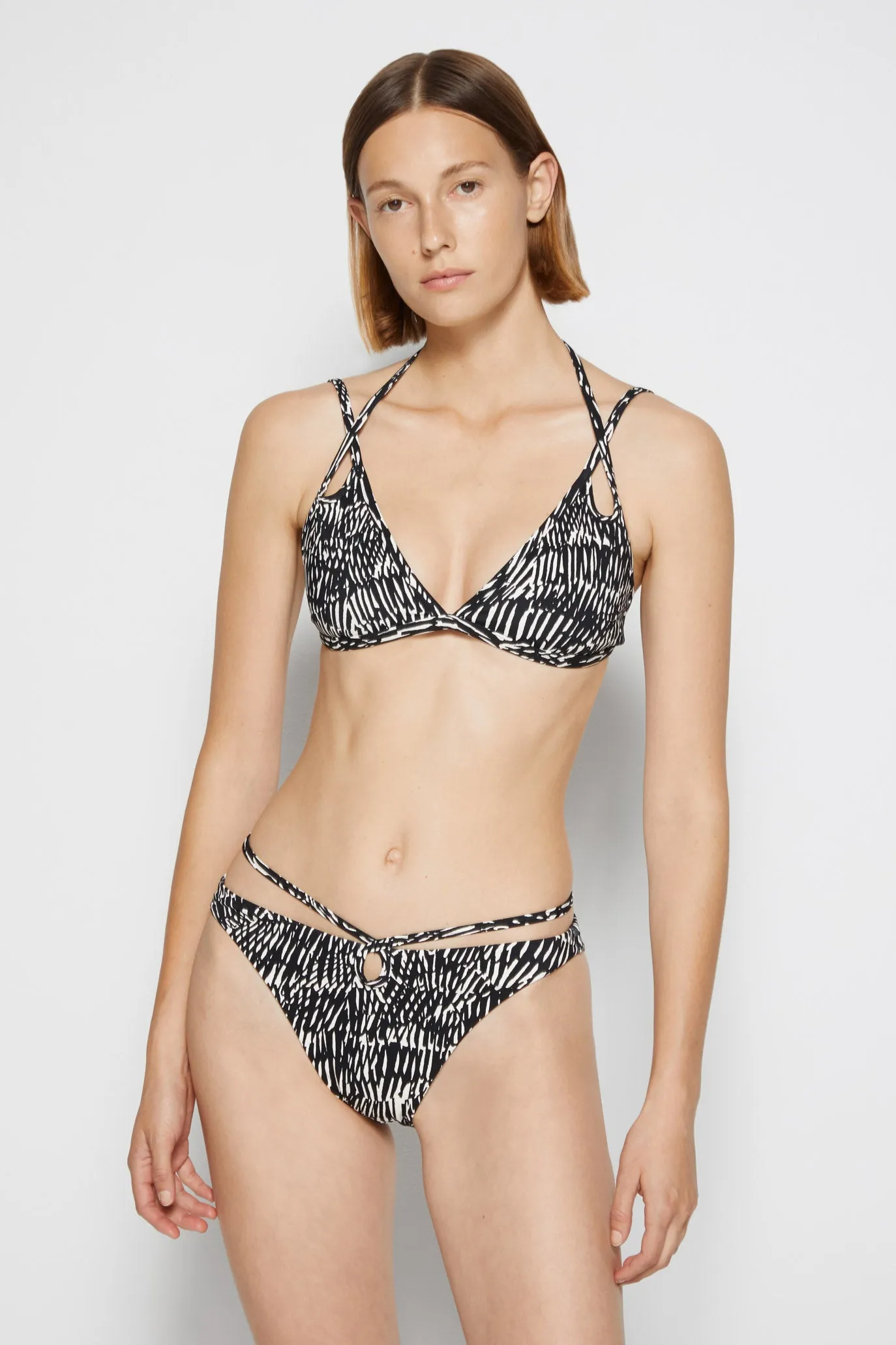 Aliana Printed Bikini Top sold by Simkhai