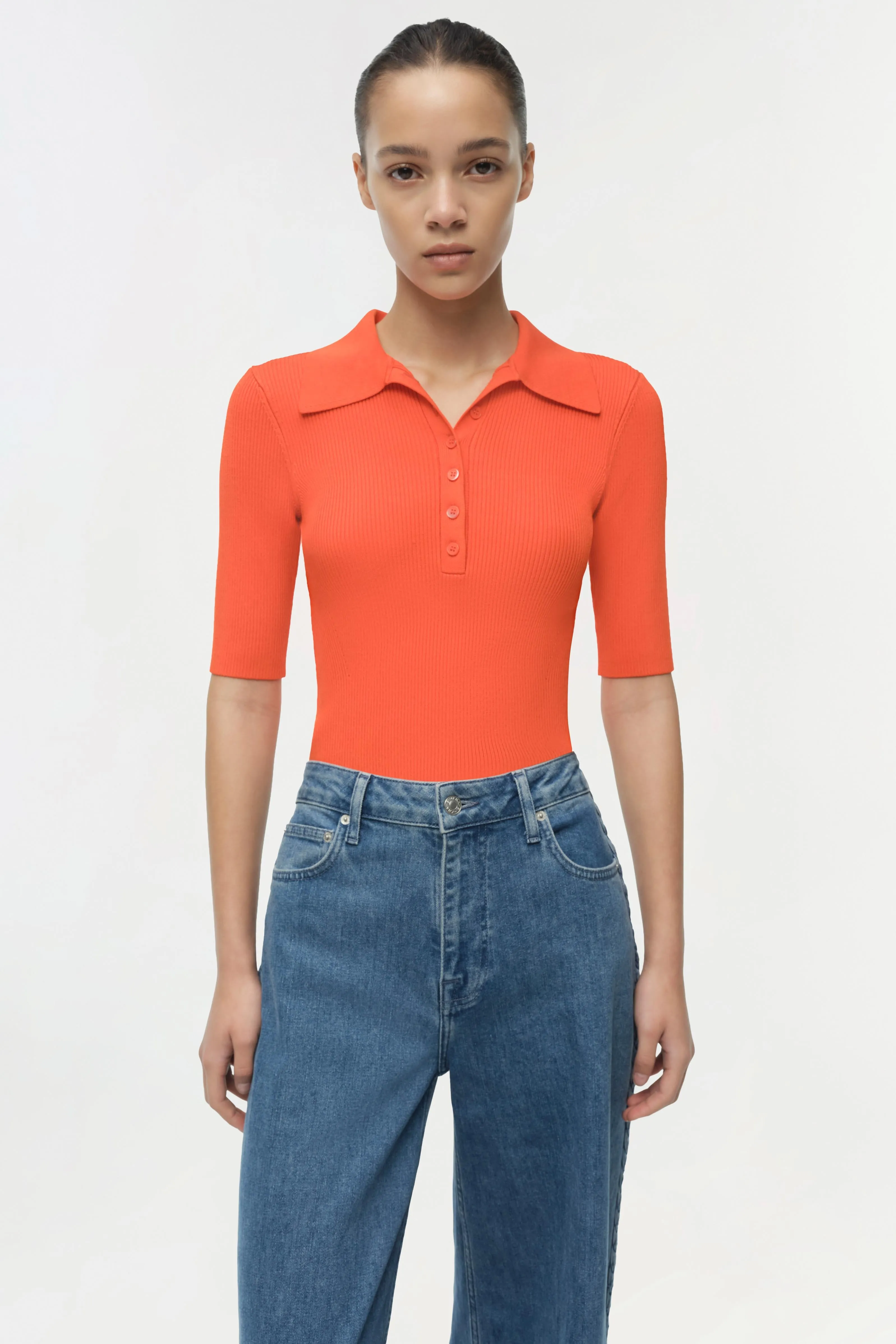 Secily Knit Polo sold by Simkhai product image thumbnail 3